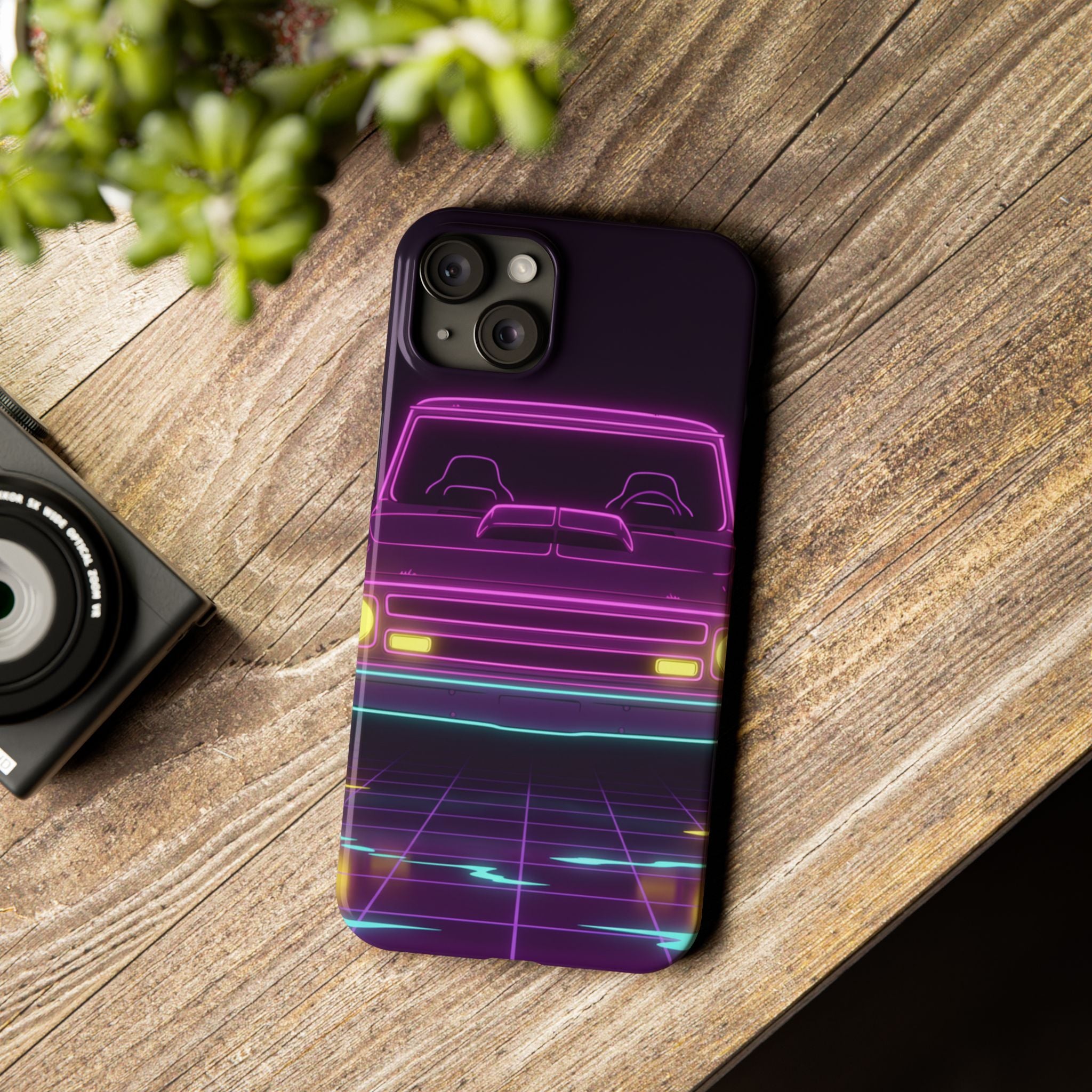 Chevy C10 Pickup (1967-72) Neon Synthwave Phone Case