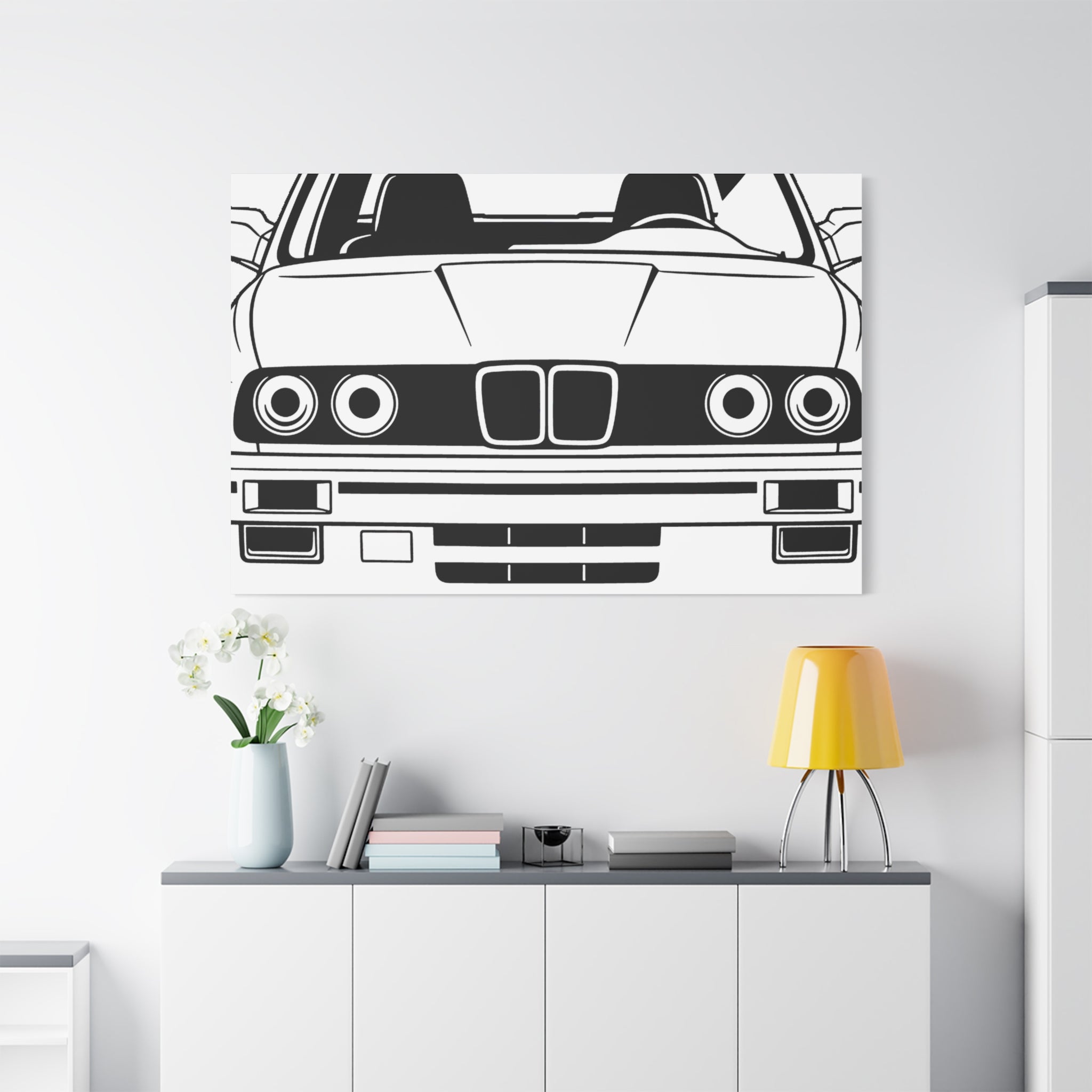 BMW E30 Canvas Wall Art