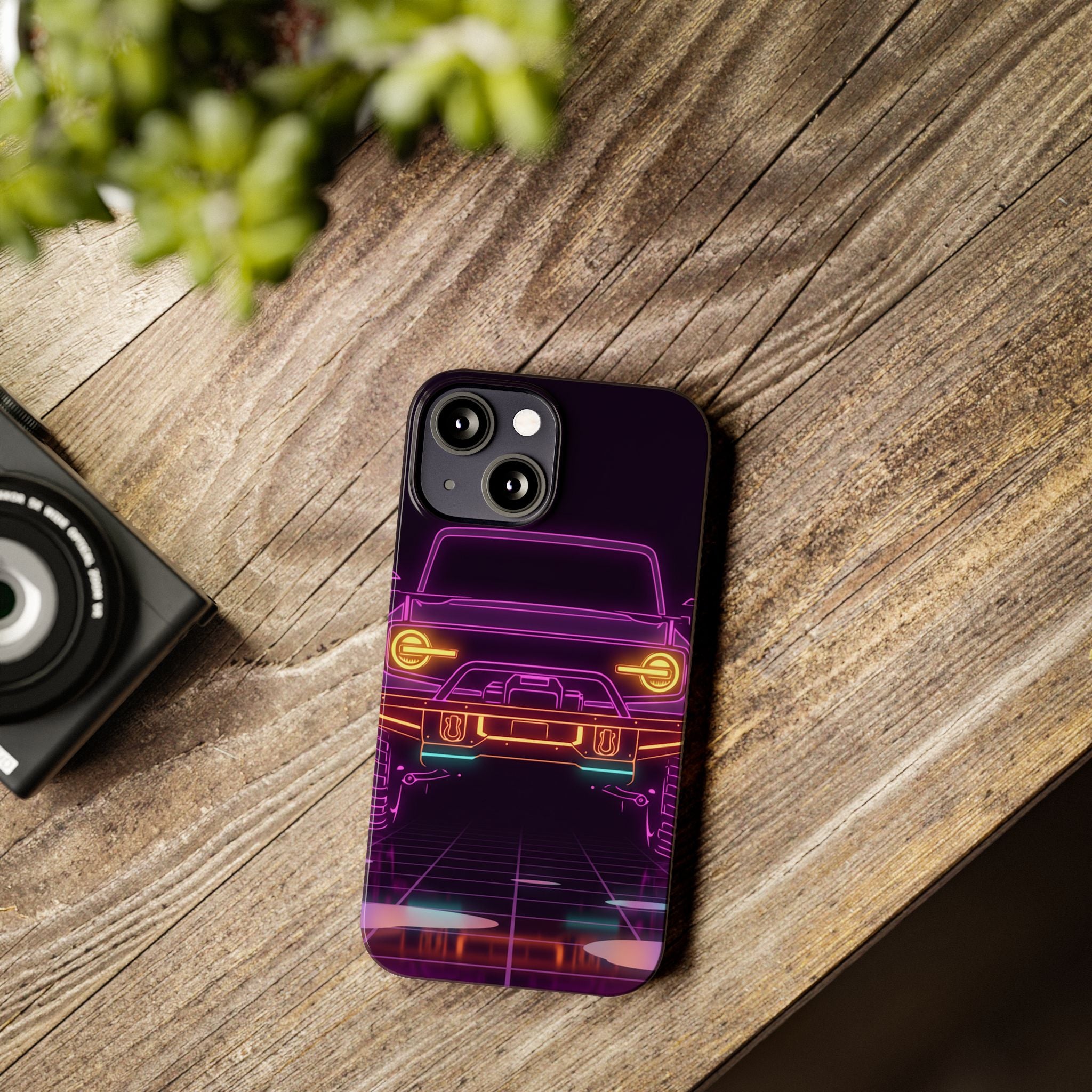 Ford Bronco (2021+) Neon Synthwave Phone Case