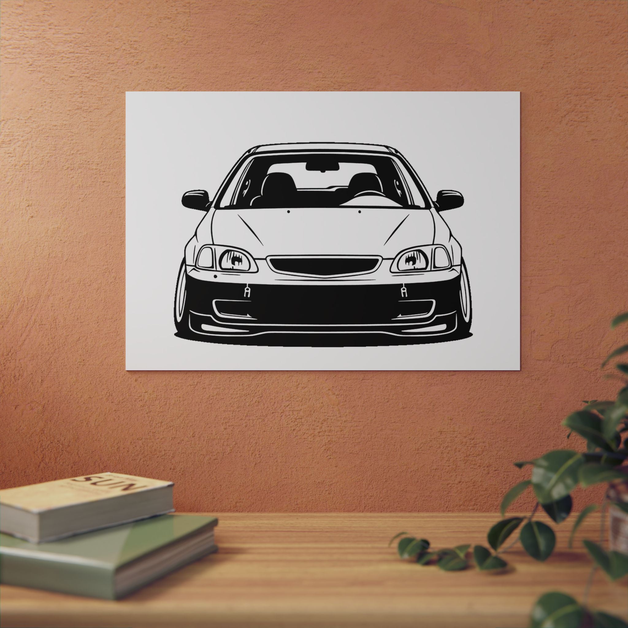 Honda Civic EK Hatch Metal Wall Sign