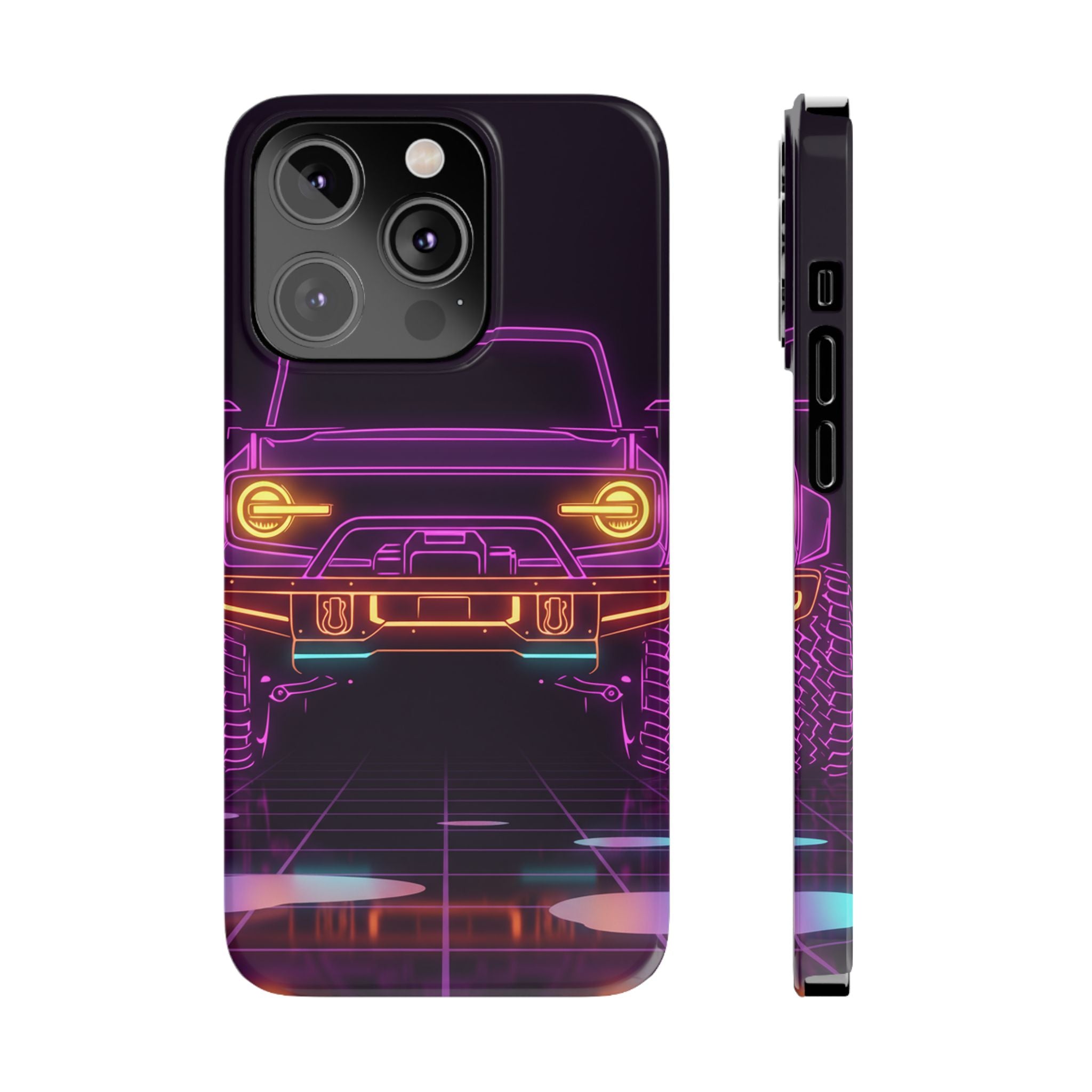 Ford Bronco (2021+) Neon Synthwave Phone Case