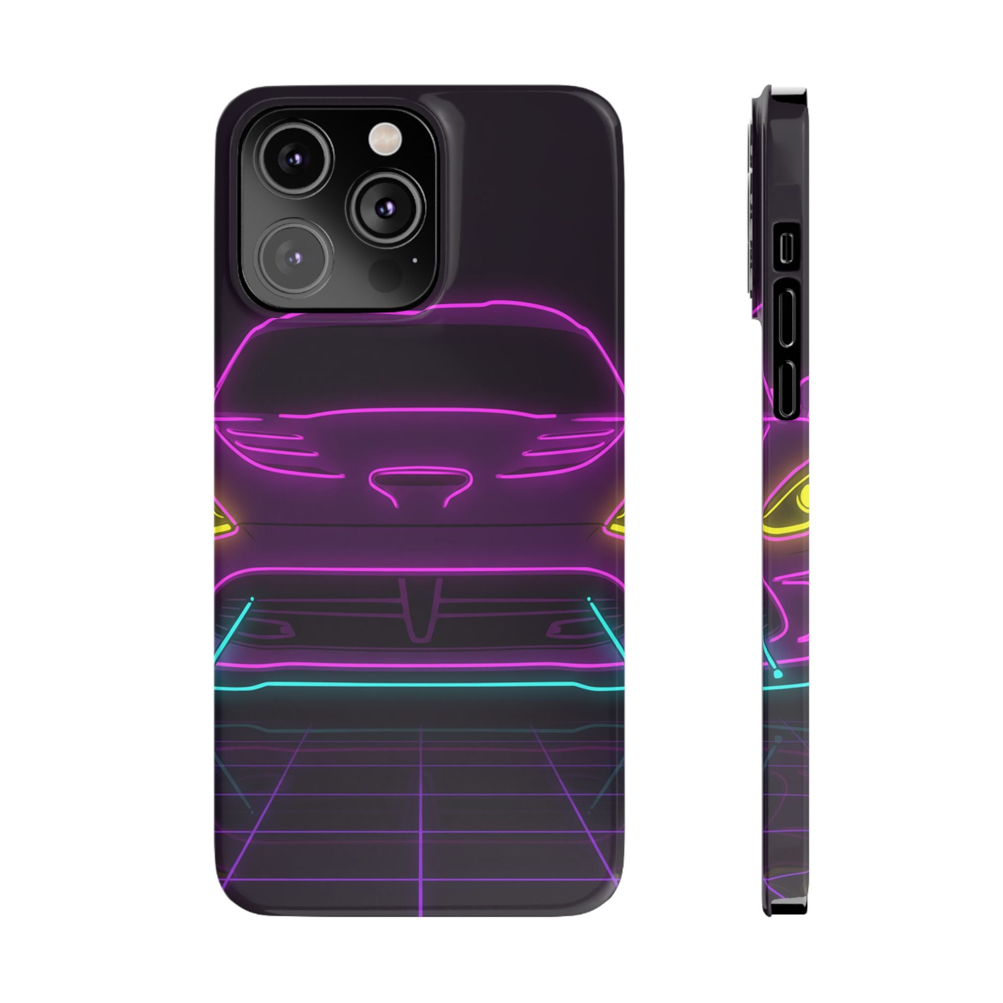 Dodge Viper (1992-17) Neon Synthwave Phone Case