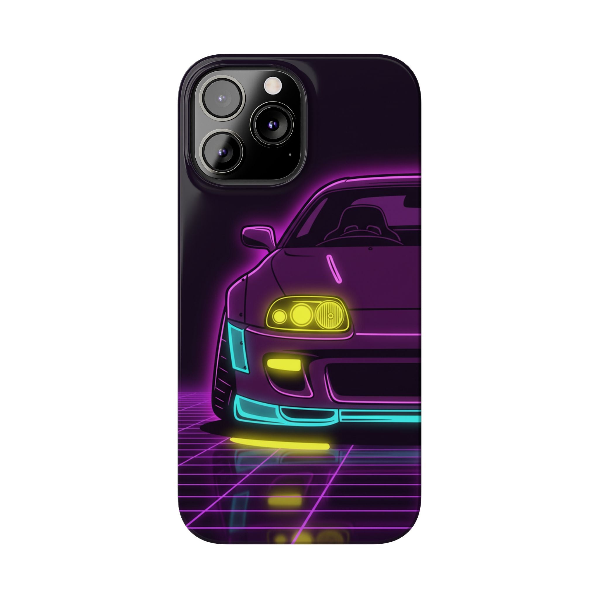 Toyota Supra MK4 Neon Synthwave Phone Case