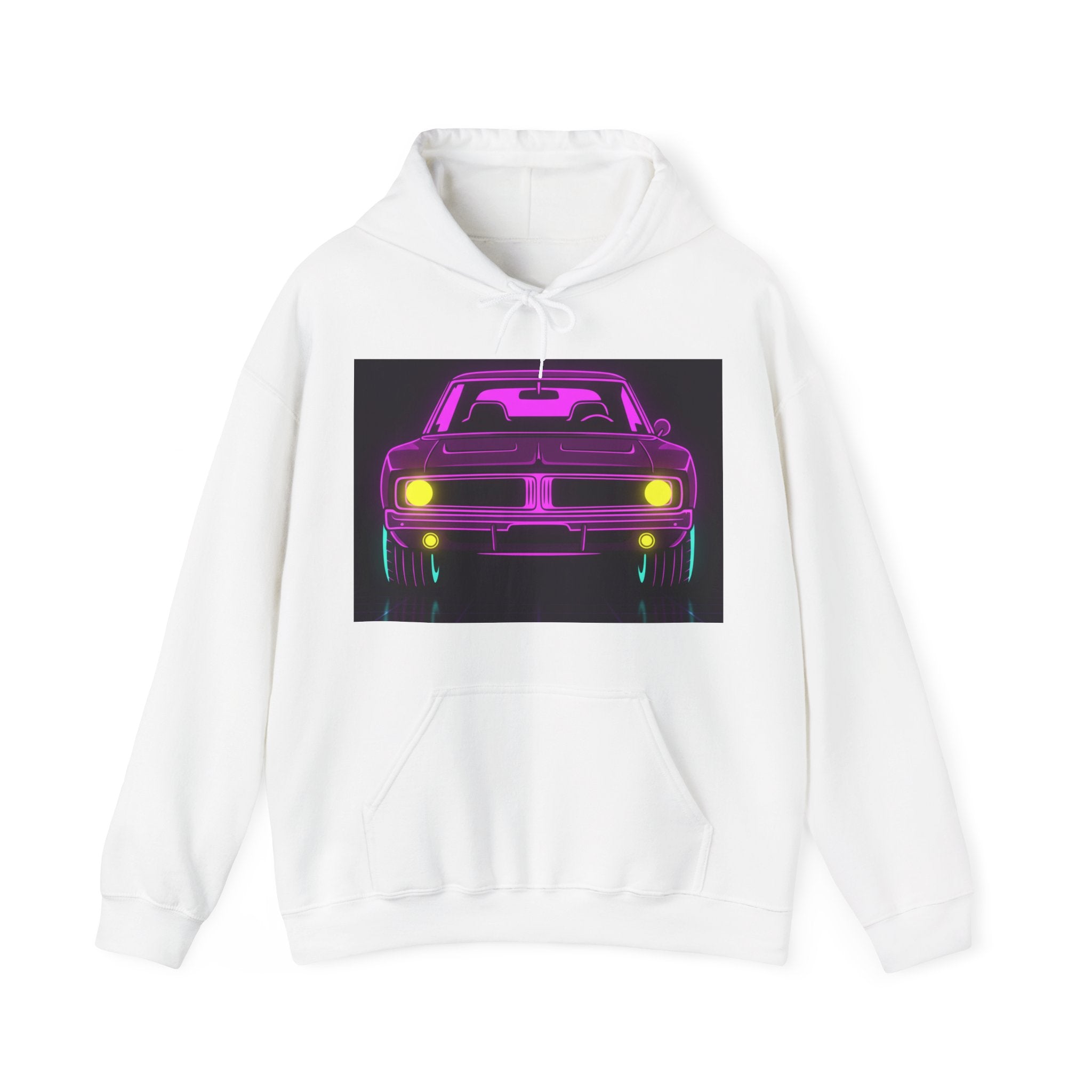 Dodge Charger R/T (1968-70) Resto-Mod Neon Synthwave Unisex Hoodie