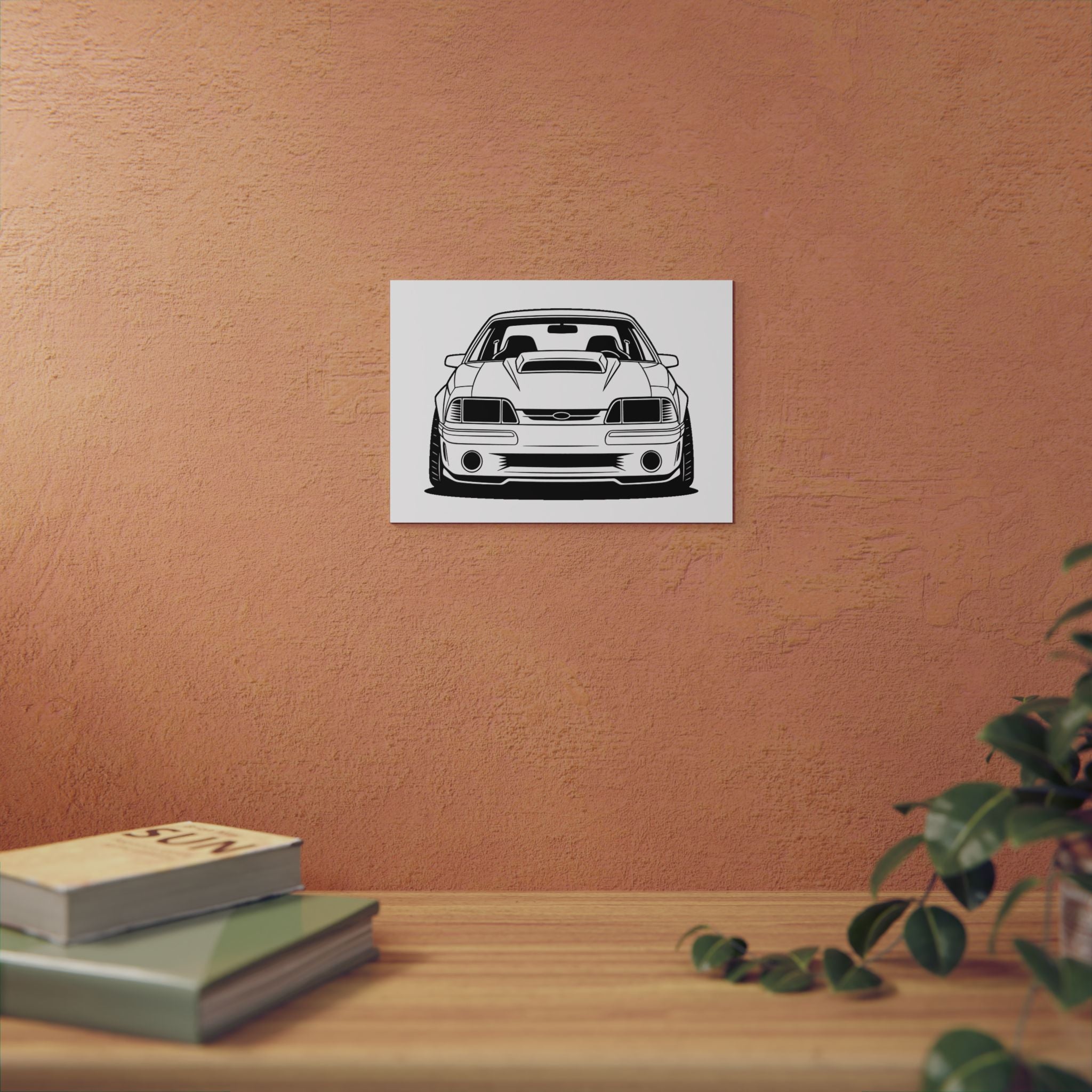 Ford Mustang Fox Body GT Metal Wall Sign