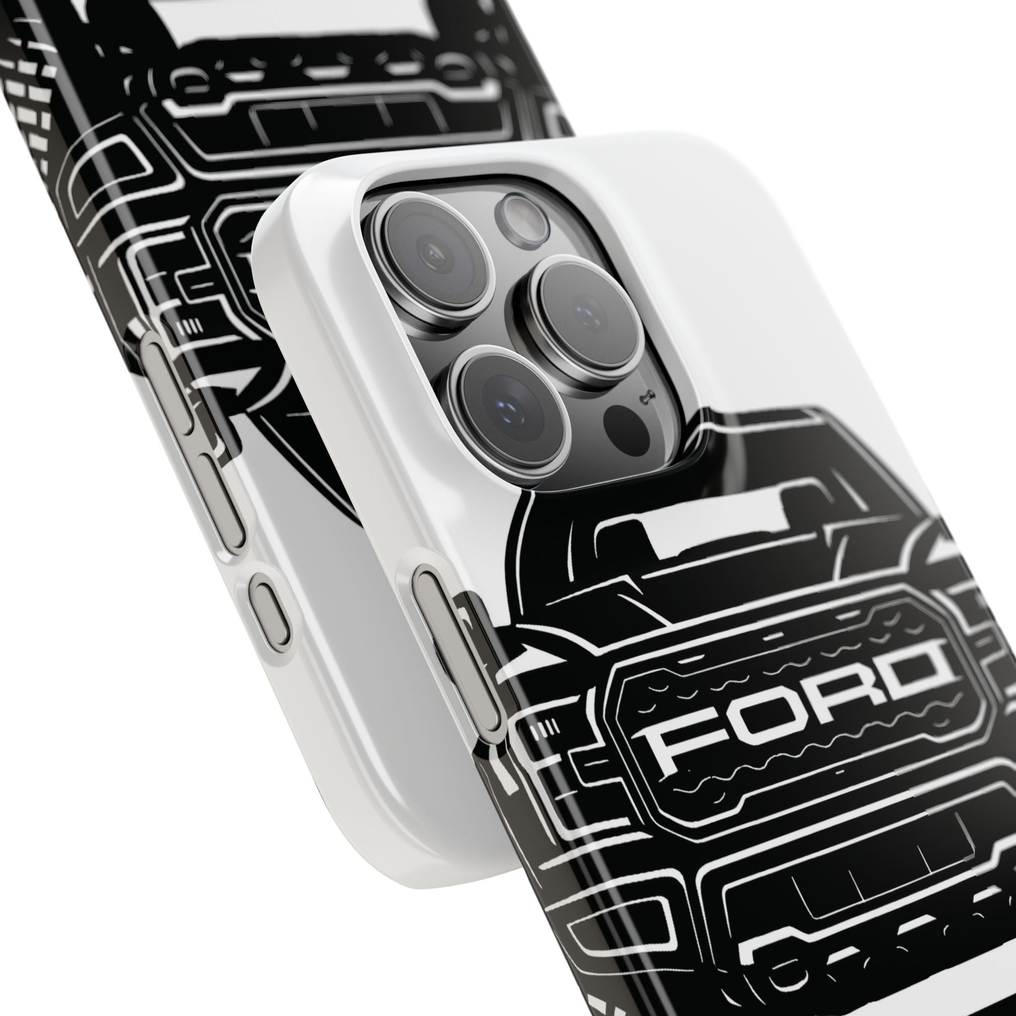 Ford Raptor (Gen 3) Slim Phone Case Greyscale