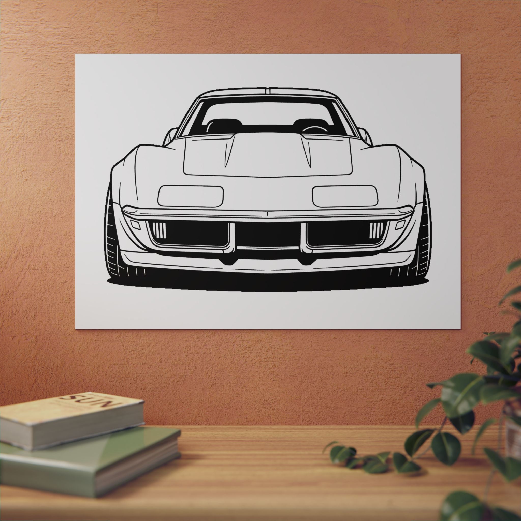 1969 Corvette Stingray C3 Metal Wall Sign