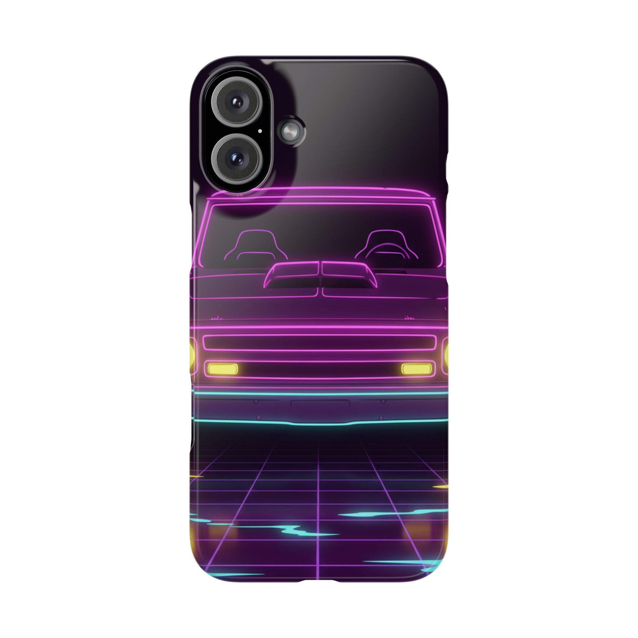Chevy C10 Pickup (1967-72) Neon Synthwave Phone Case