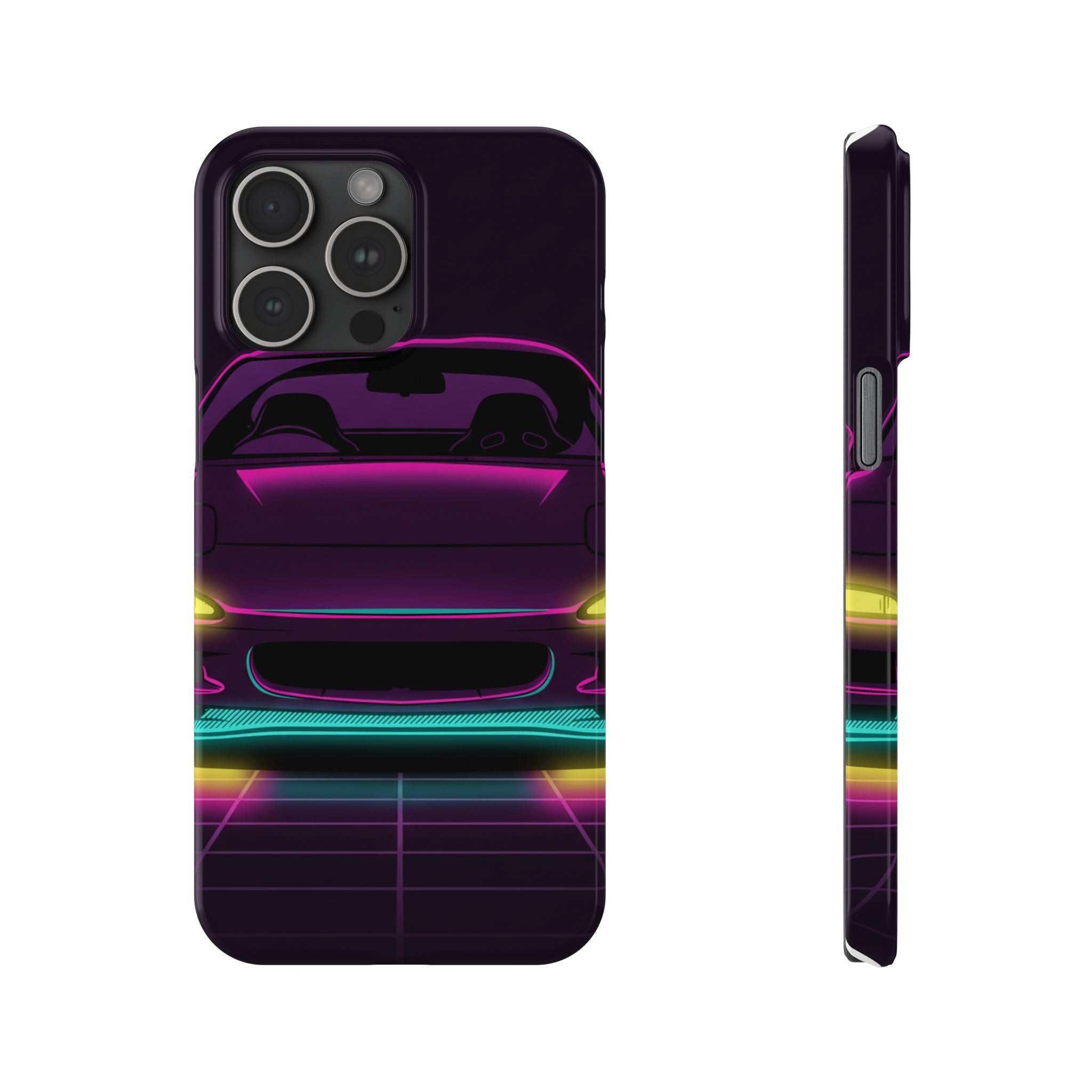 Mazda RX-7 FD Neon Synthwave Phone Case