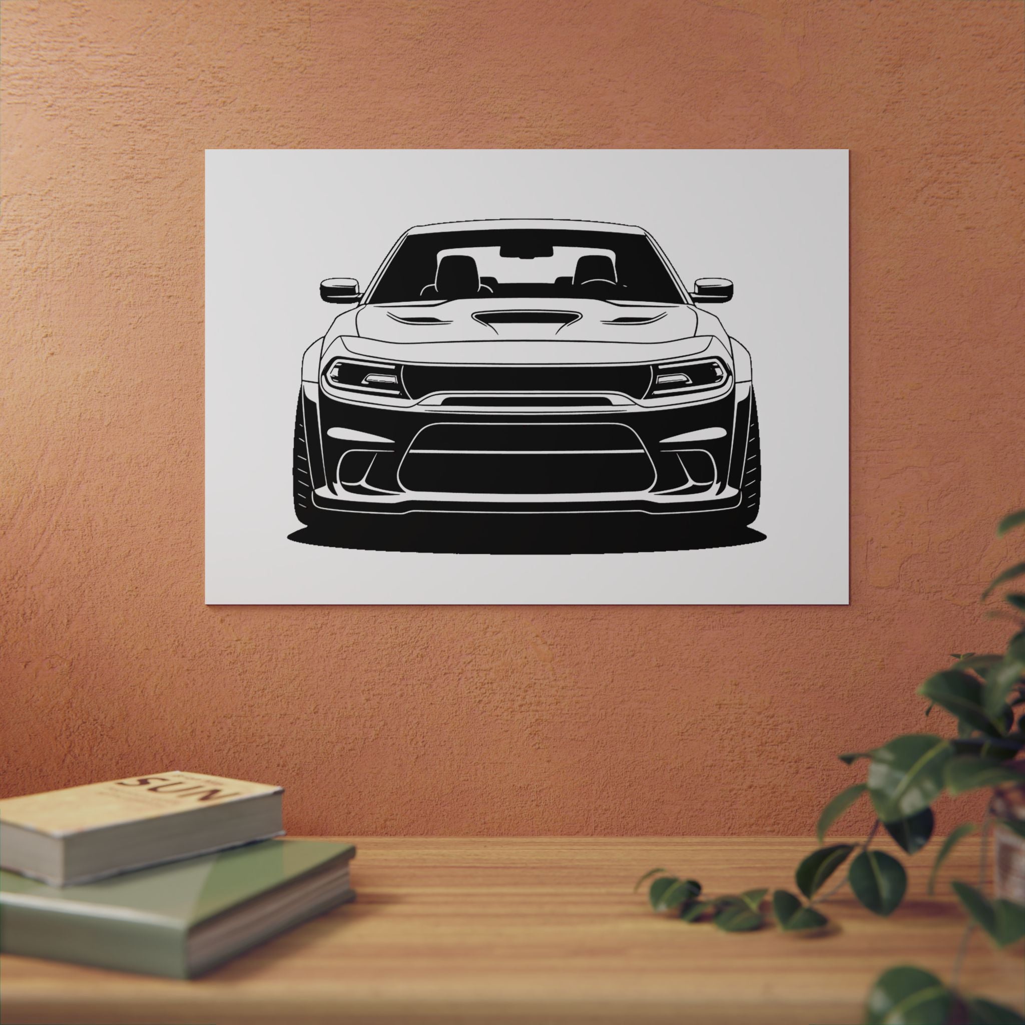 Dodge Challenger SRT Hellcat Metal Wall Sign