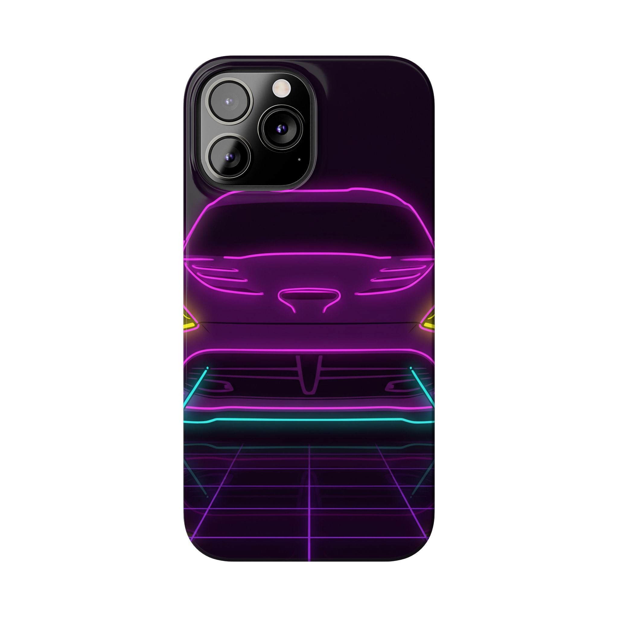 Dodge Viper (1992-17) Neon Synthwave Phone Case