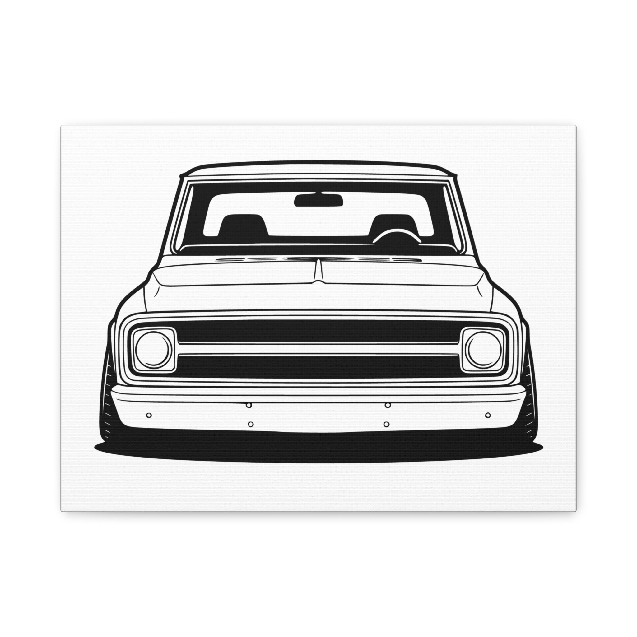 Chevy C10 Pickup (1967-72) Pro-Touring Canvas Wall Art