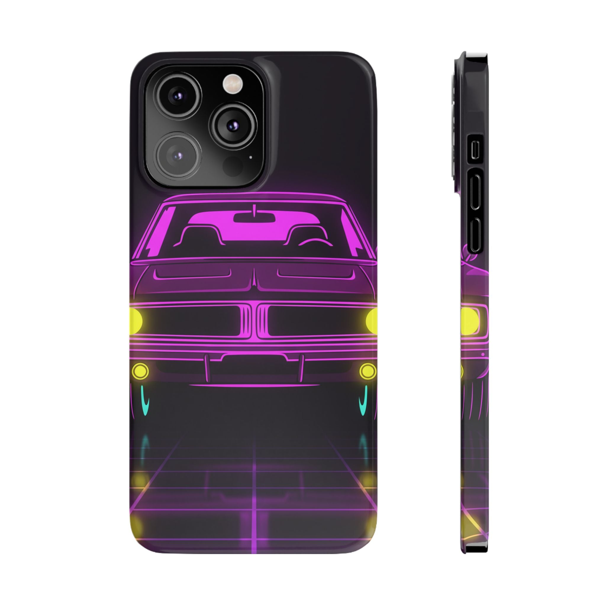 Dodge Charger R/T (1968-70) Resto-Mod Neon Synthwave Phone Case