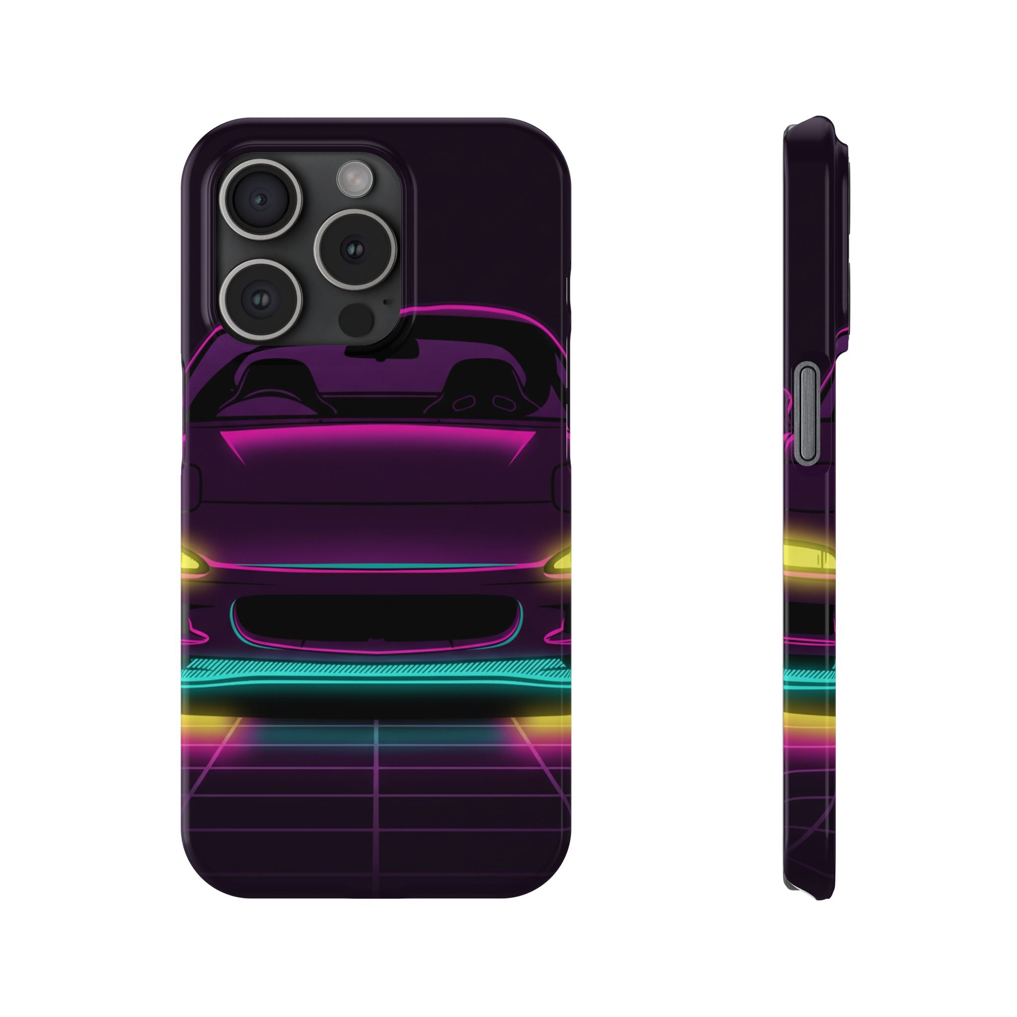 Mazda RX-7 FD Neon Synthwave Phone Case