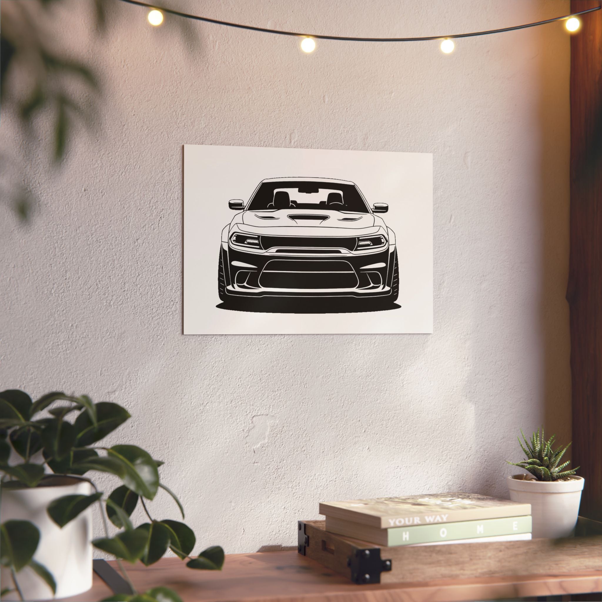 Dodge Challenger SRT Hellcat Metal Wall Sign