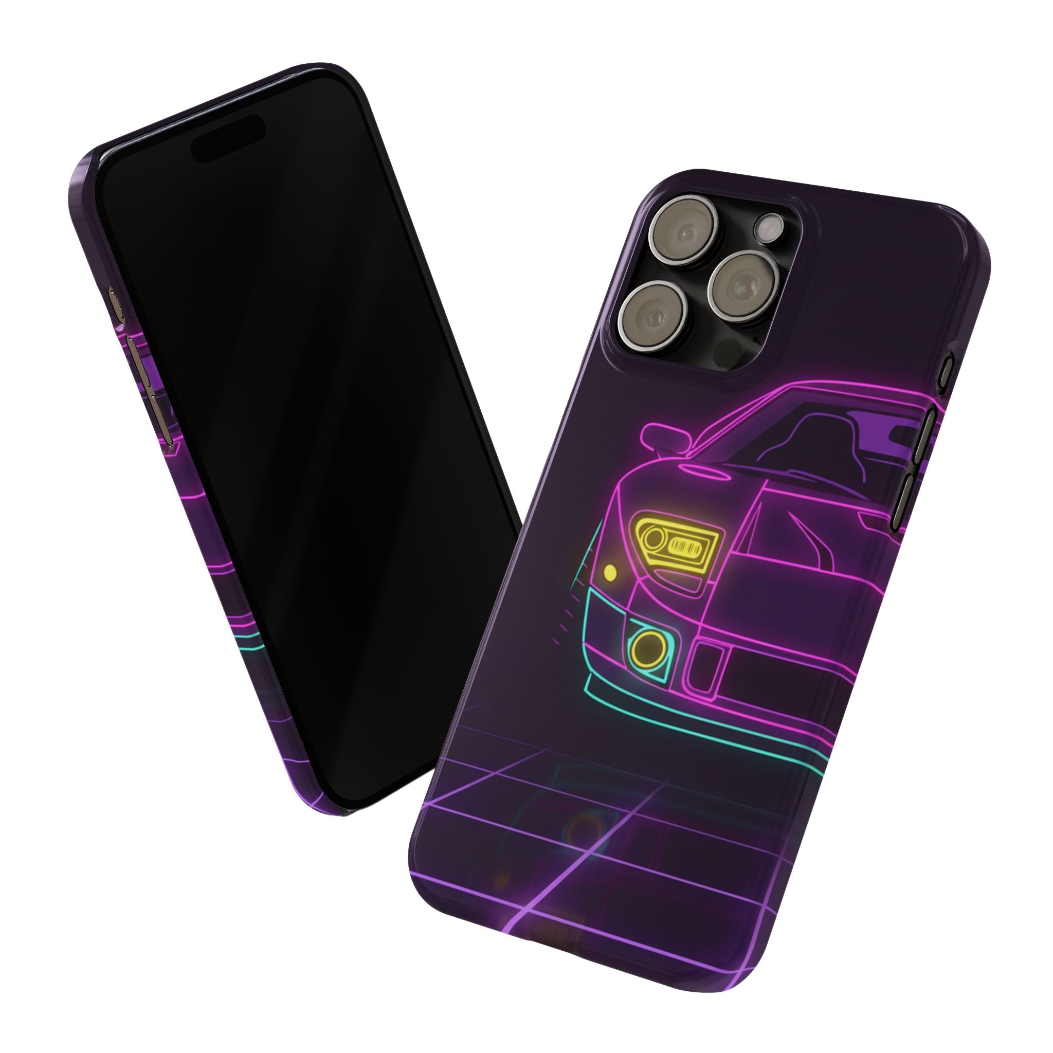 Ford GT40 (1964-69) Neon Synthwave Phone Case