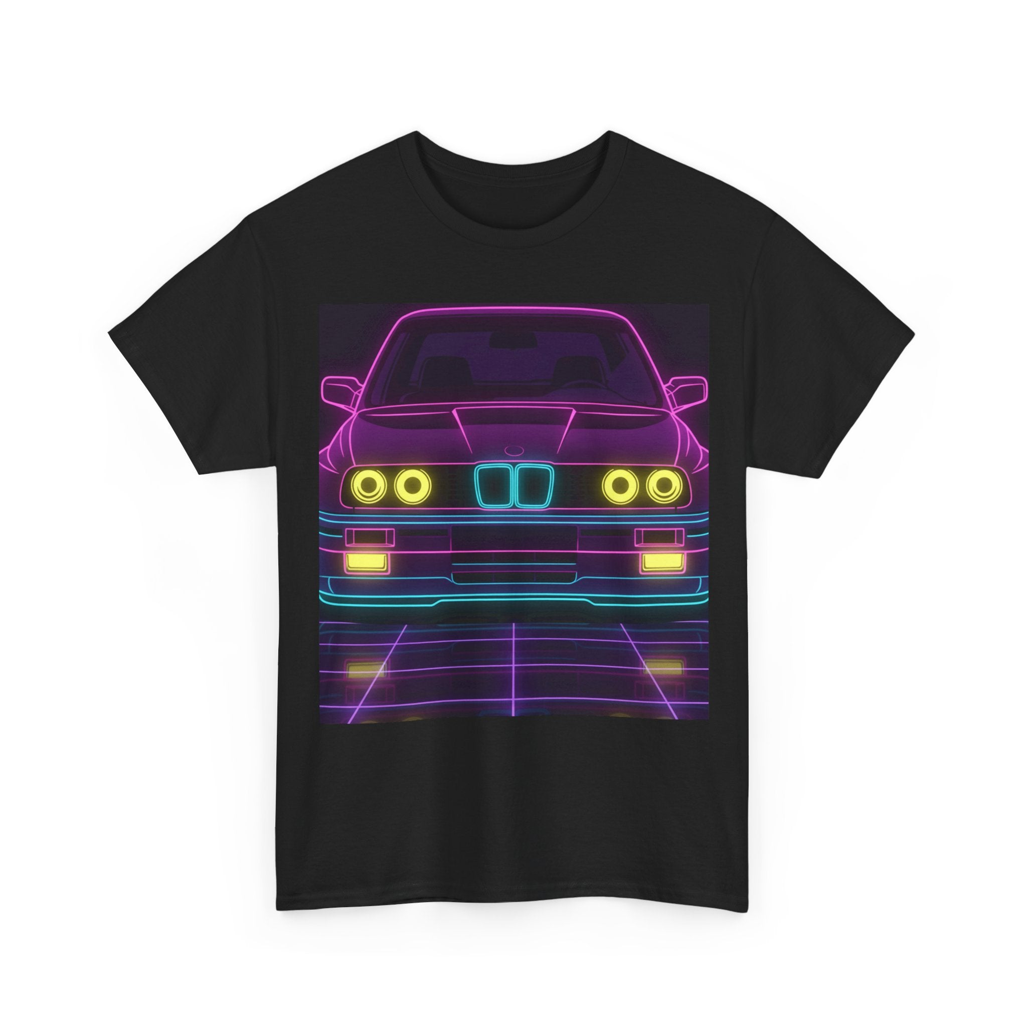 BMW E30 Neon Synthwave Unisex Tee