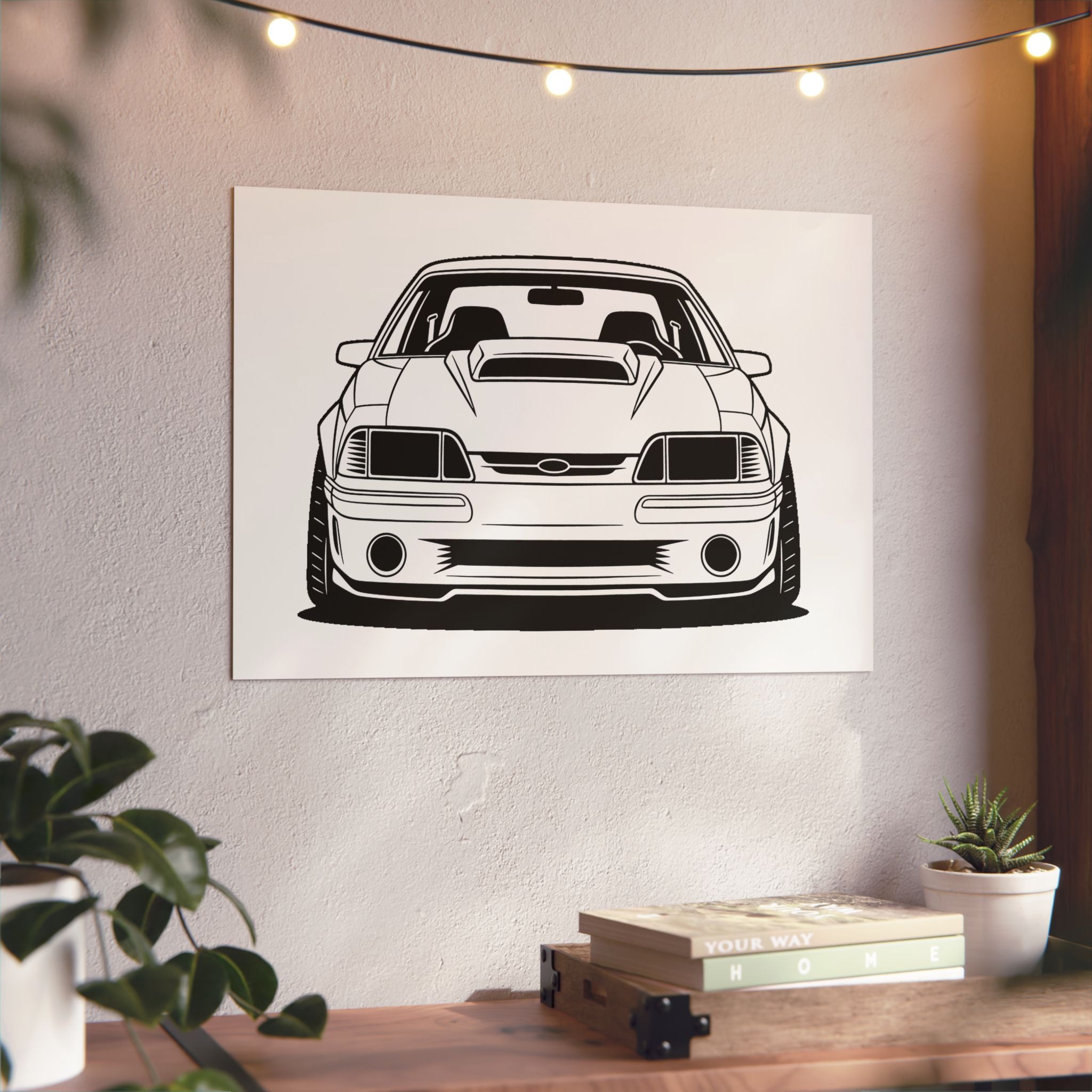 Ford Mustang Fox Body GT Metal Wall Sign