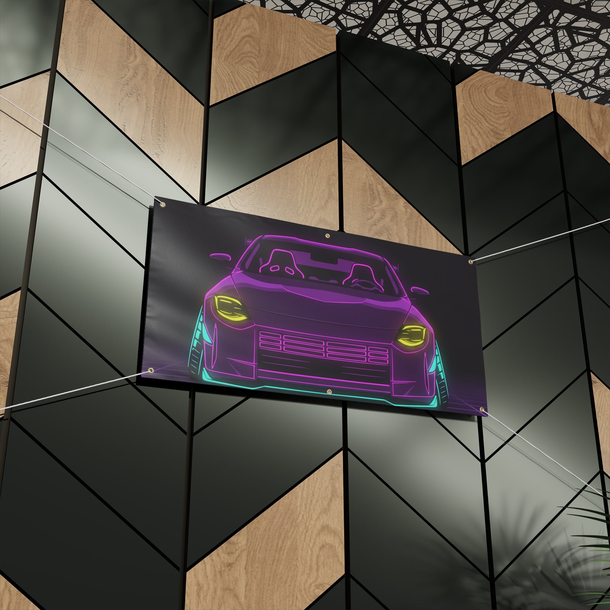 Nissan Z RZ34 (2023+) Neon Synthwave Banner