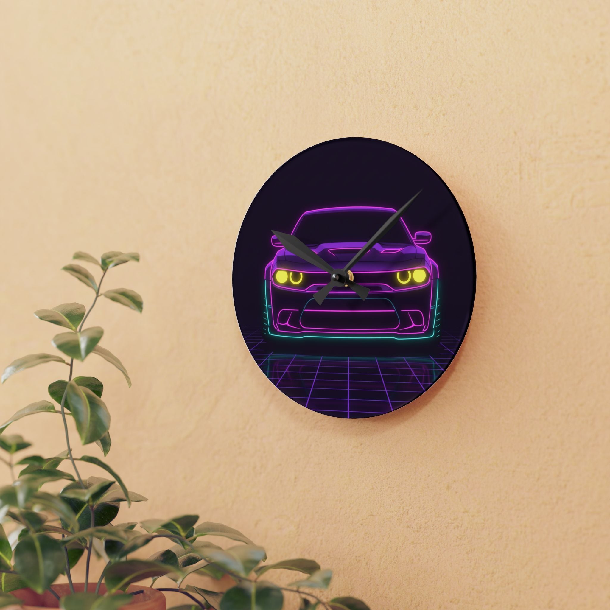 Dodge Challenger SRT Hellcat Wall Clock