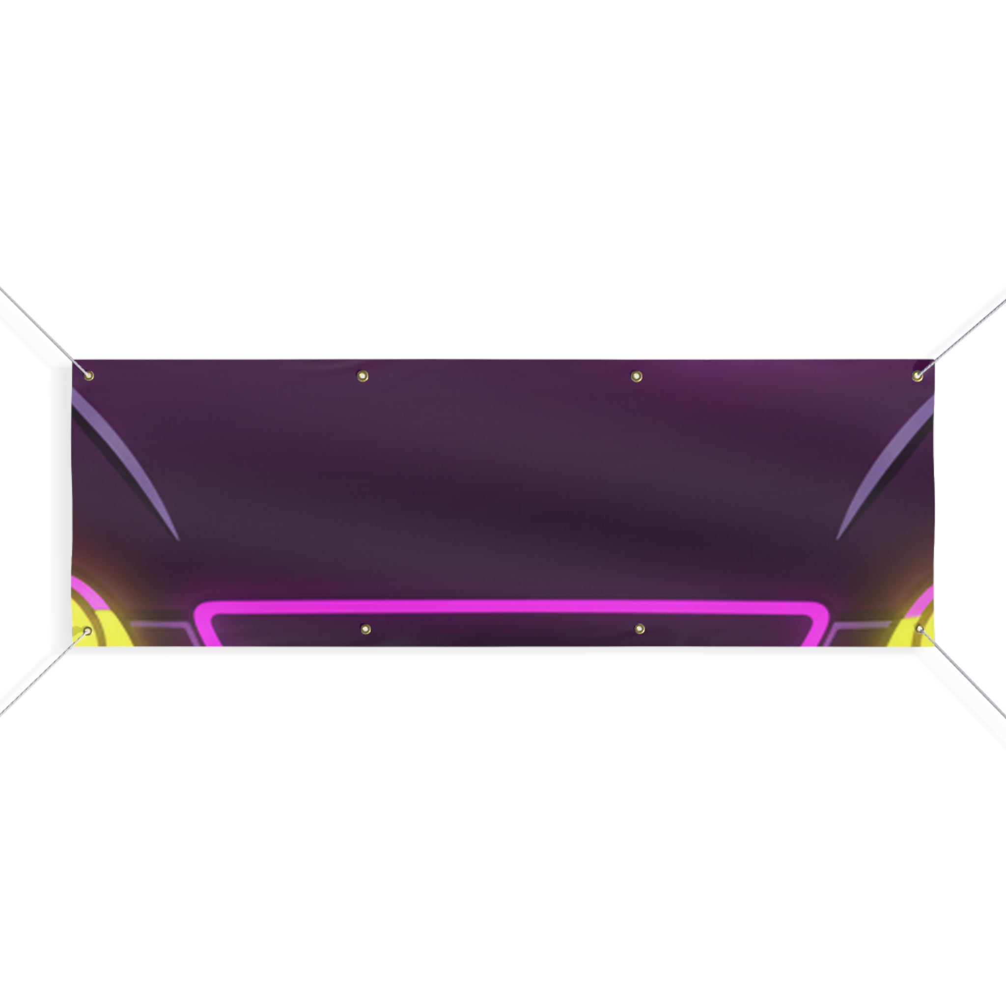 Honda Civic EK Hatch Neon Synthwave Banner