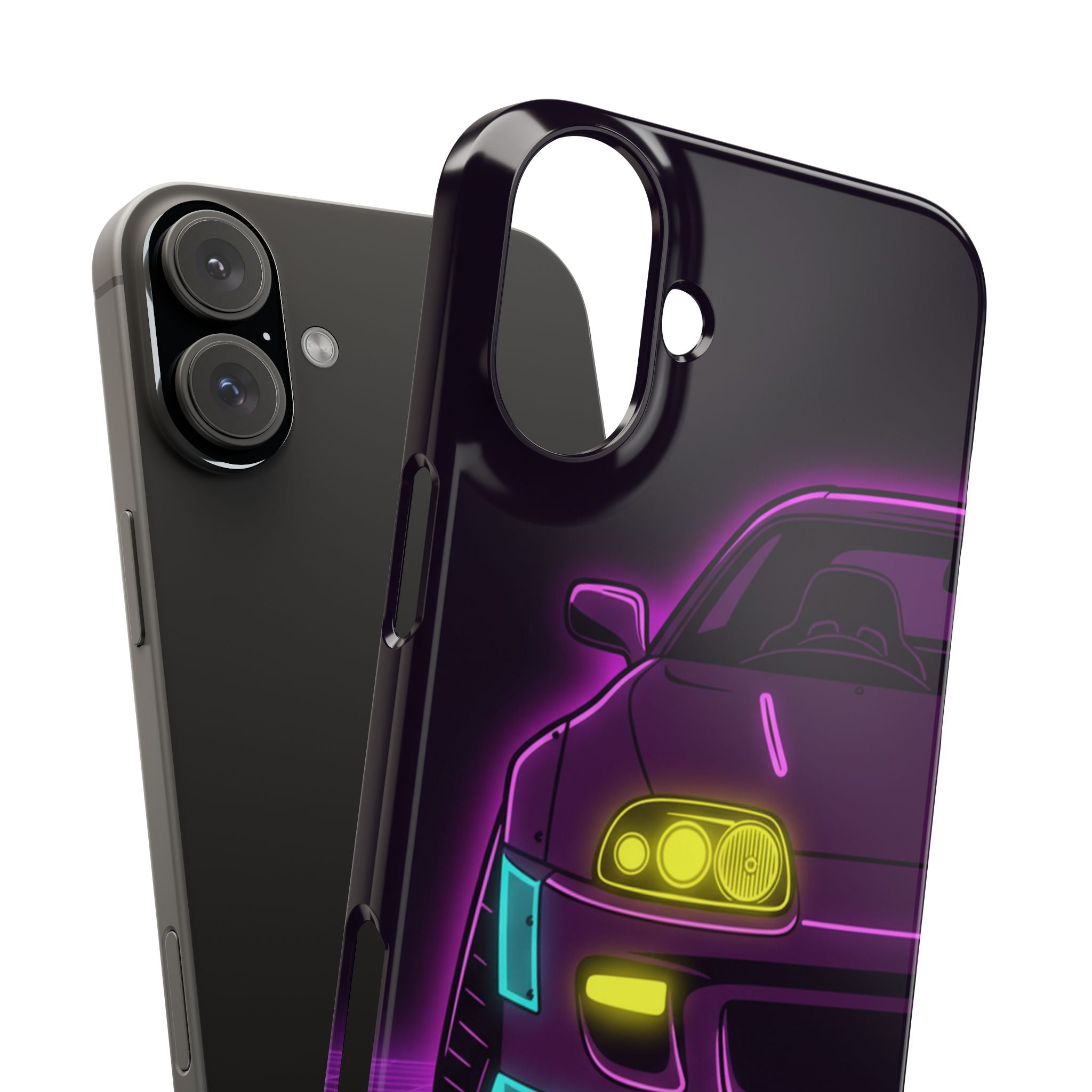 Toyota Supra MK4 Neon Synthwave Phone Case