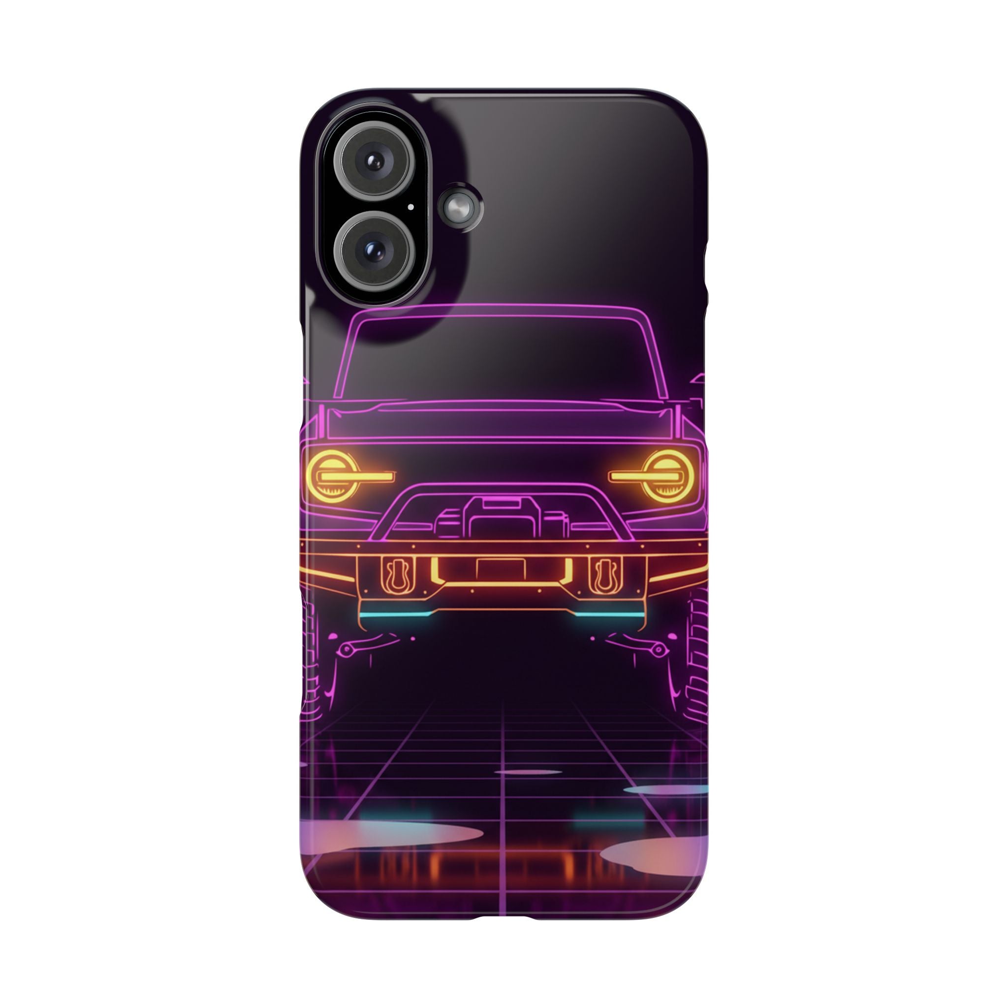 Ford Bronco (2021+) Neon Synthwave Phone Case