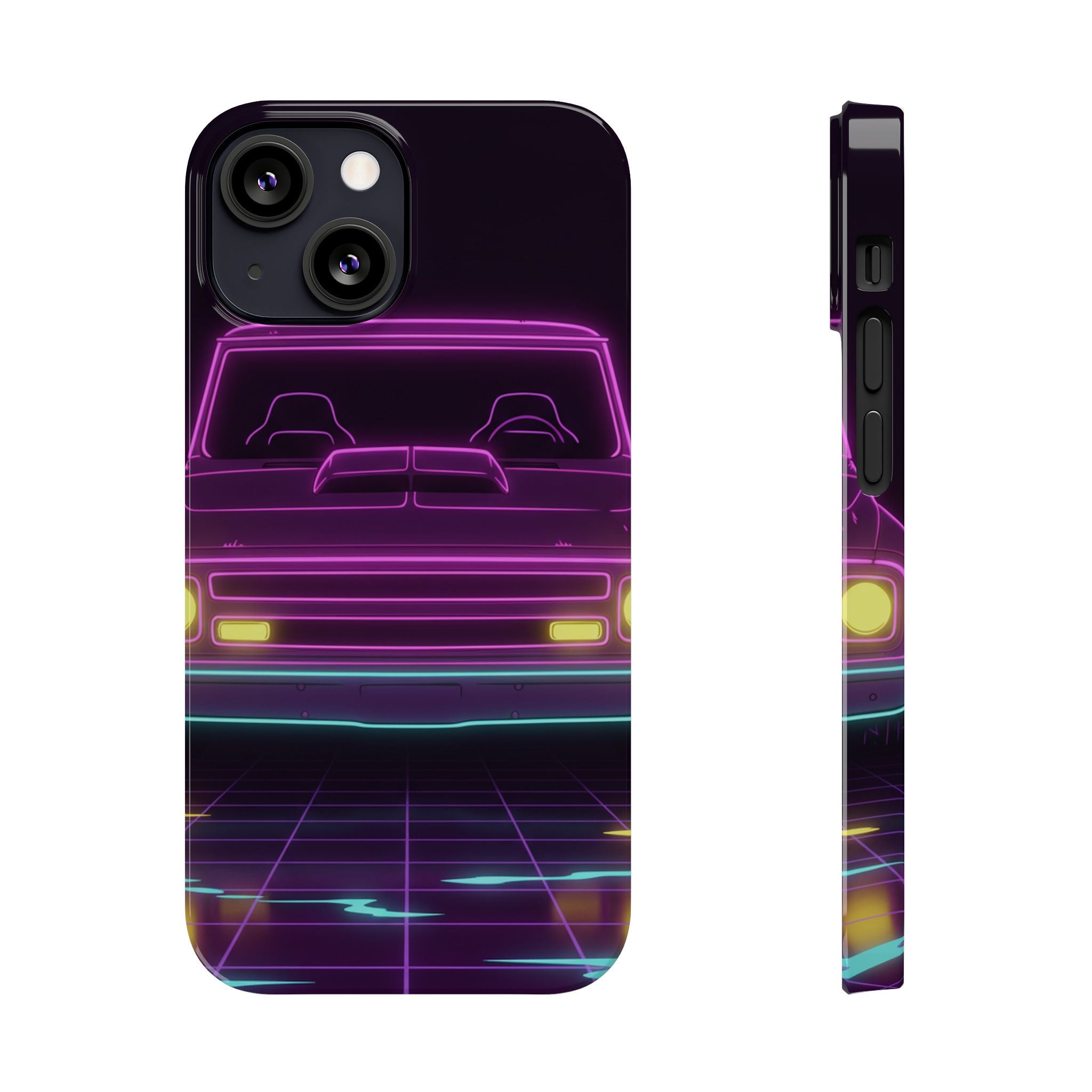 Chevy C10 Pickup (1967-72) Neon Synthwave Phone Case