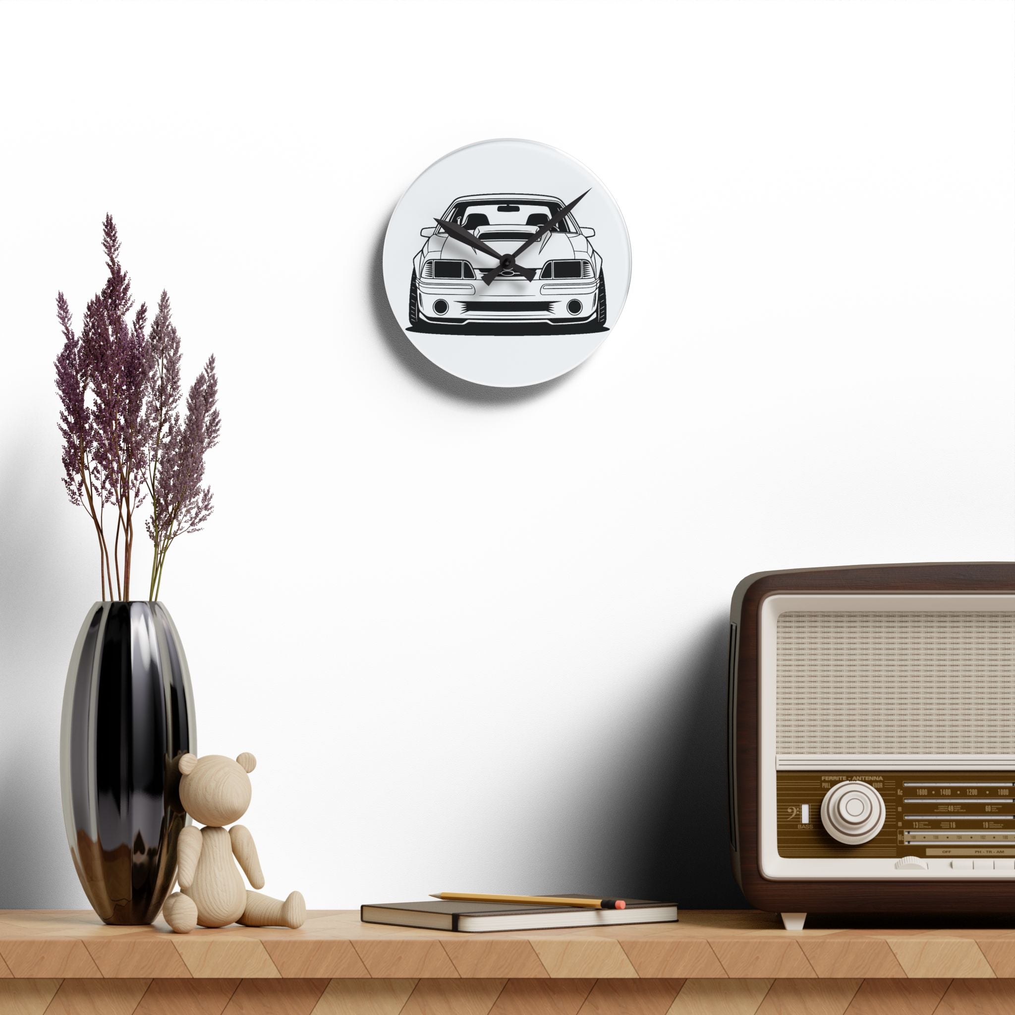 Ford Mustang Fox Body GT Wall Clock