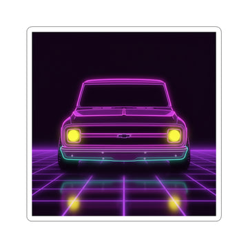Chevy C10 Pickup (1967-72) Pro-Touring Neon Synthwave Sticker
