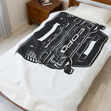 Ford Raptor (Gen 3), Ford Performance Velveteen Plush Blanket Greyscale