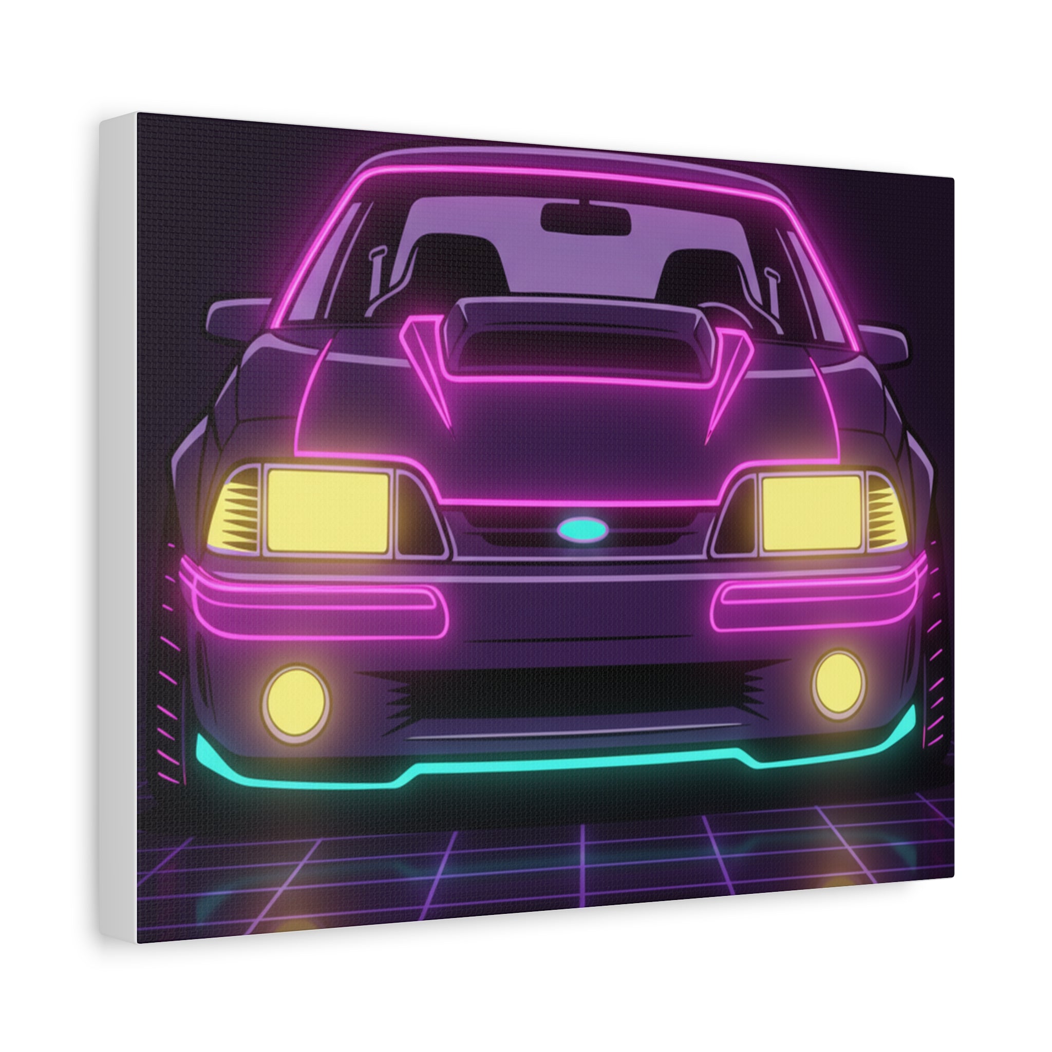 Ford Mustang Fox Body GT Canvas Wall Art