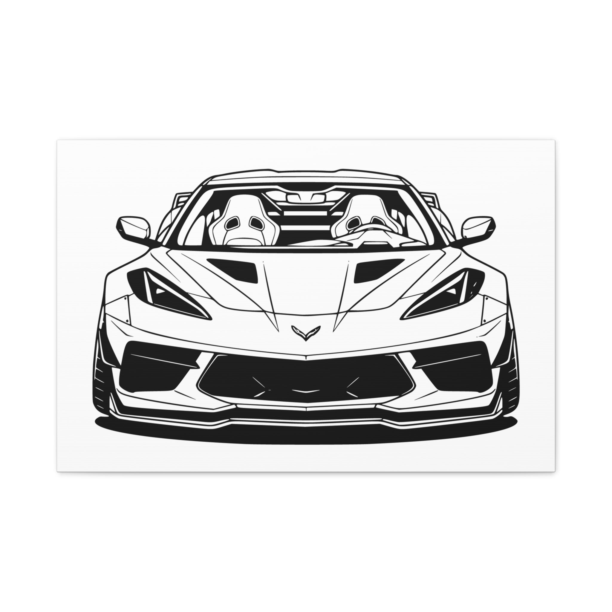 Corvette C8 (2020+) Canvas Wall Art
