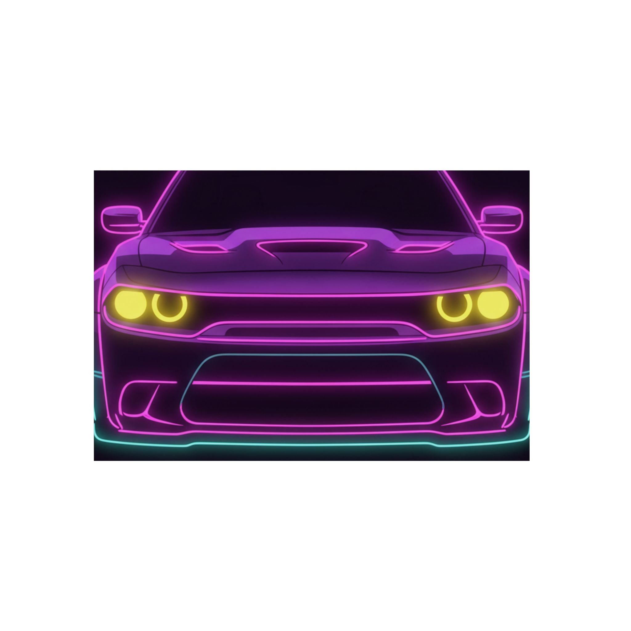 Dodge Challenger SRT Hellcat Metal Wall Sign