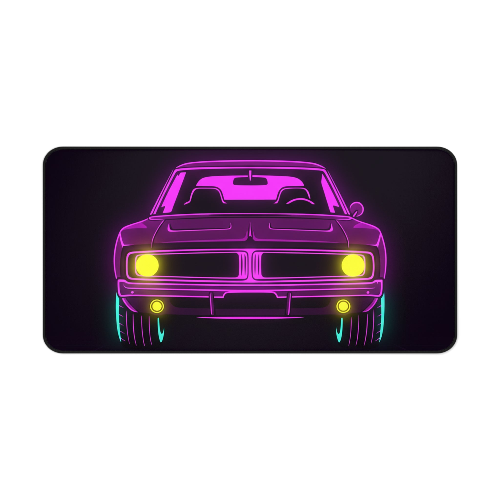Dodge Charger R/T (1968-70) Resto-Mod Neon Synthwave Desk Mat