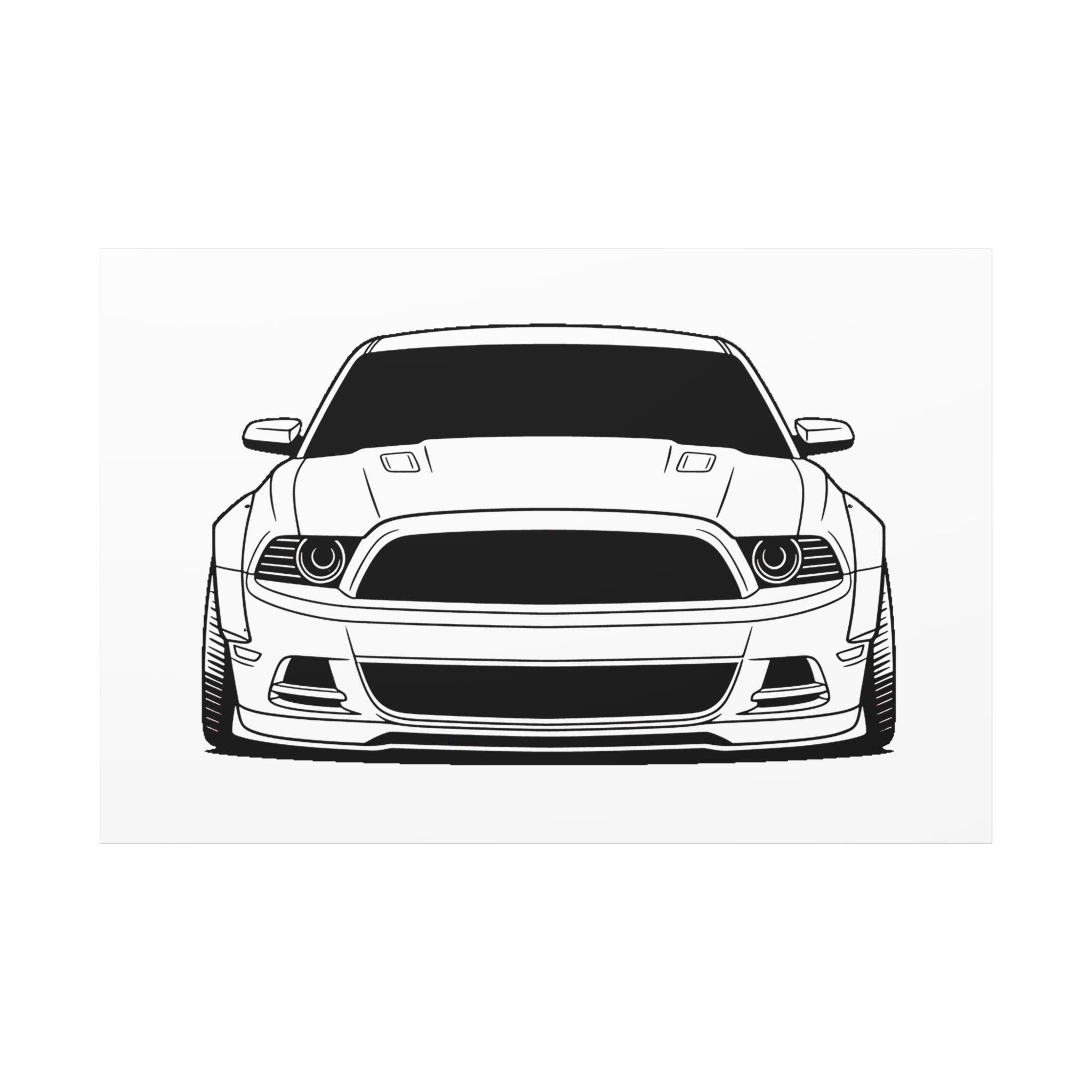 Ford Mustang GT (S197) Canvas Wall Art