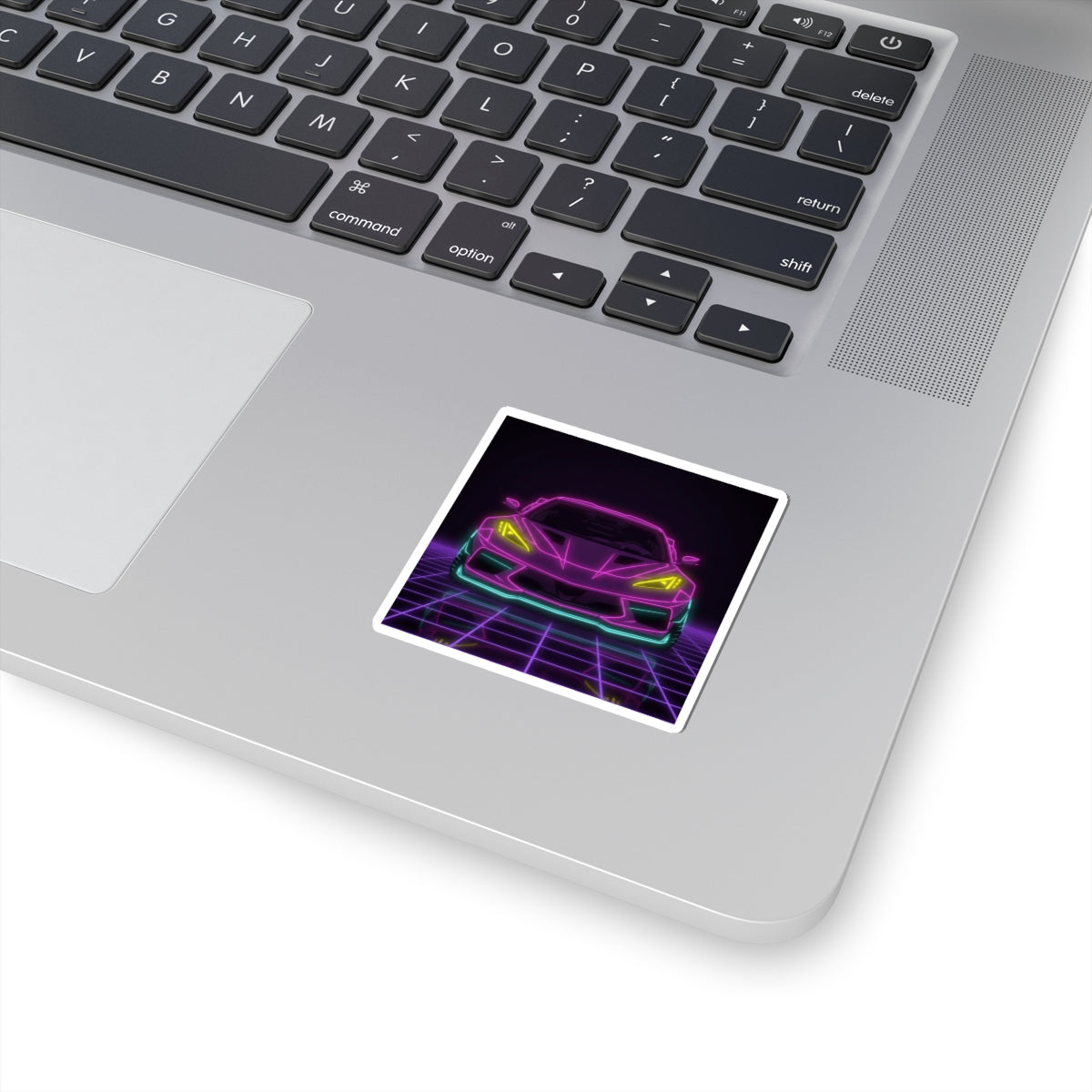 Corvette C8 (2020+) Neon Synthwave Sticker