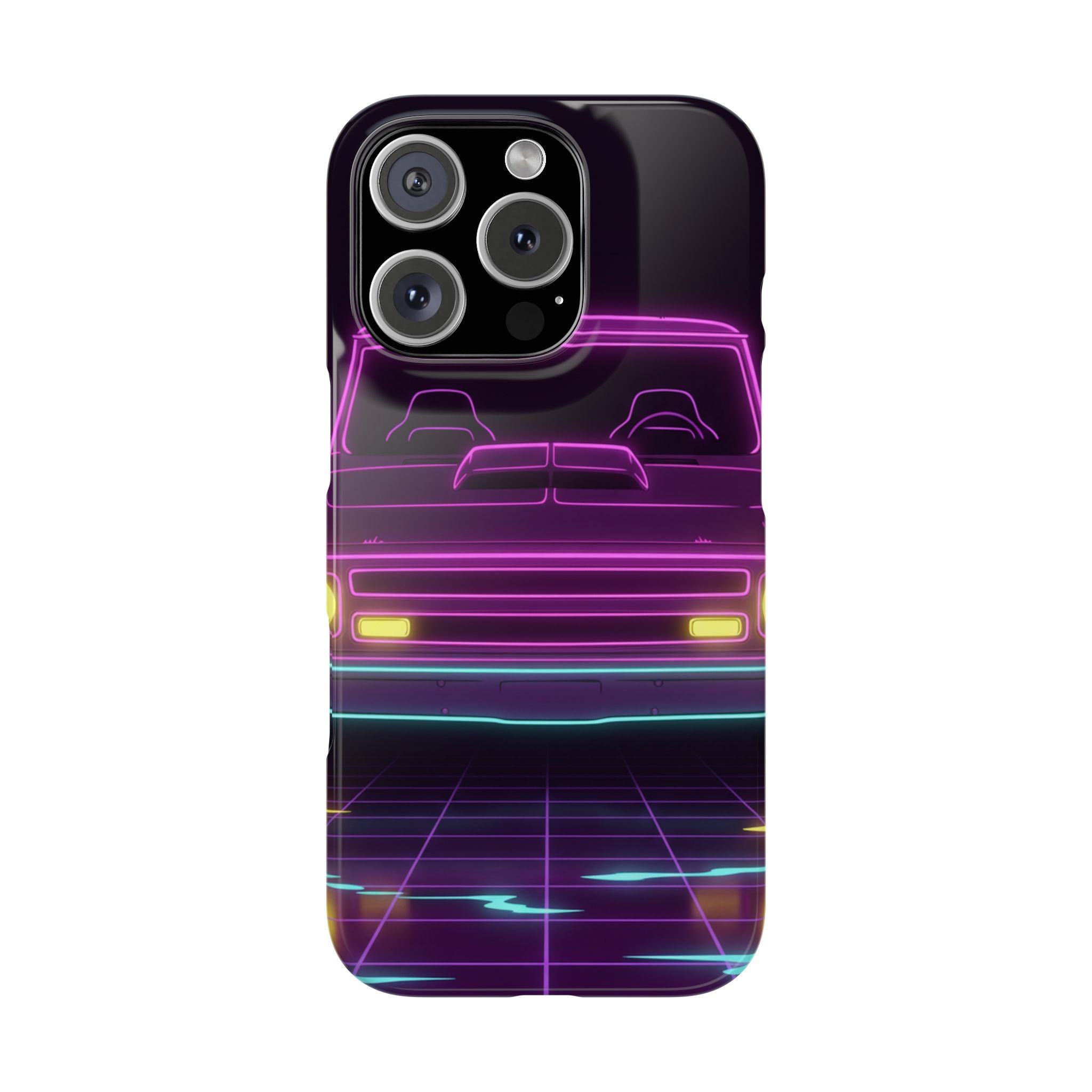 Chevy C10 Pickup (1967-72) Neon Synthwave Phone Case