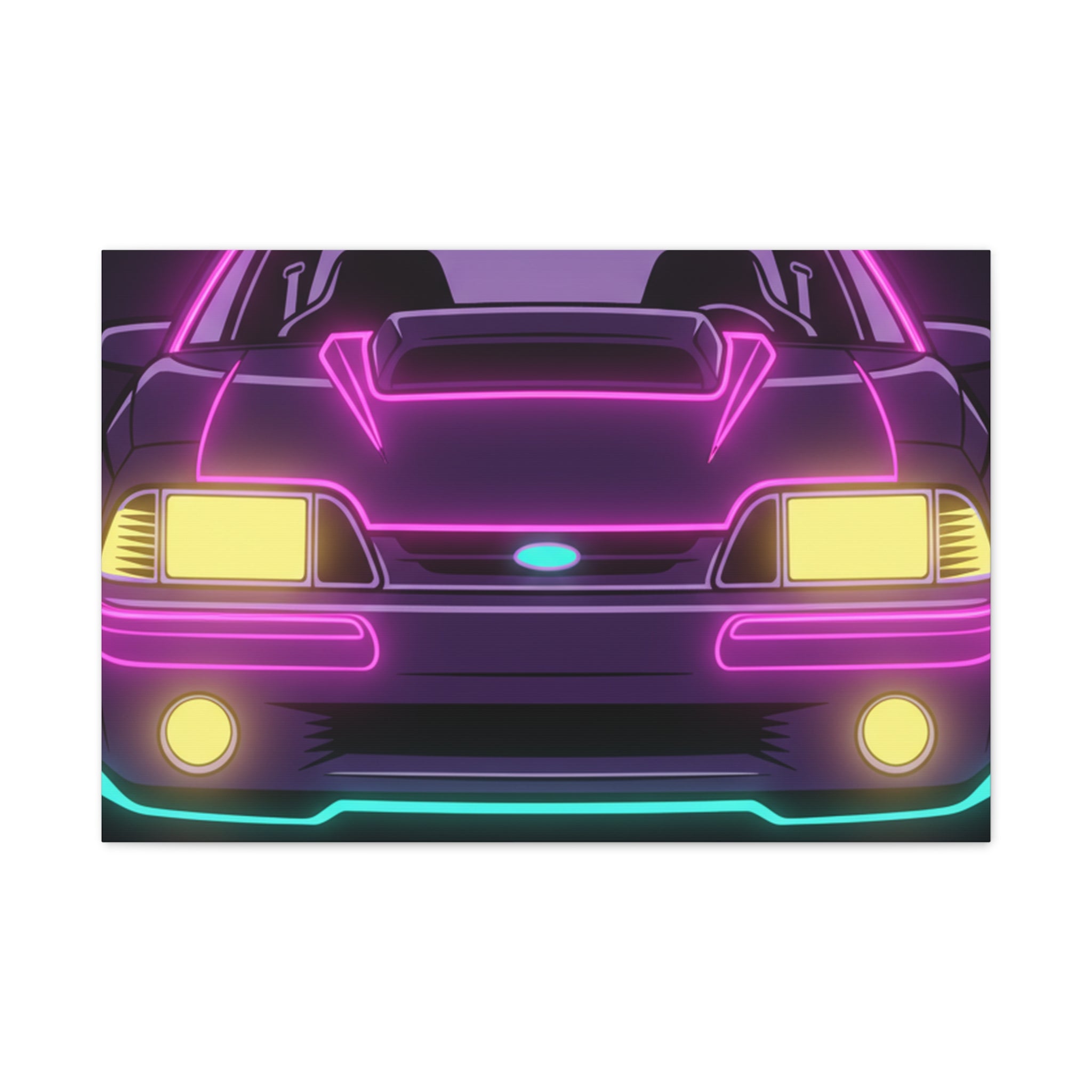 Ford Mustang Fox Body GT Canvas Wall Art