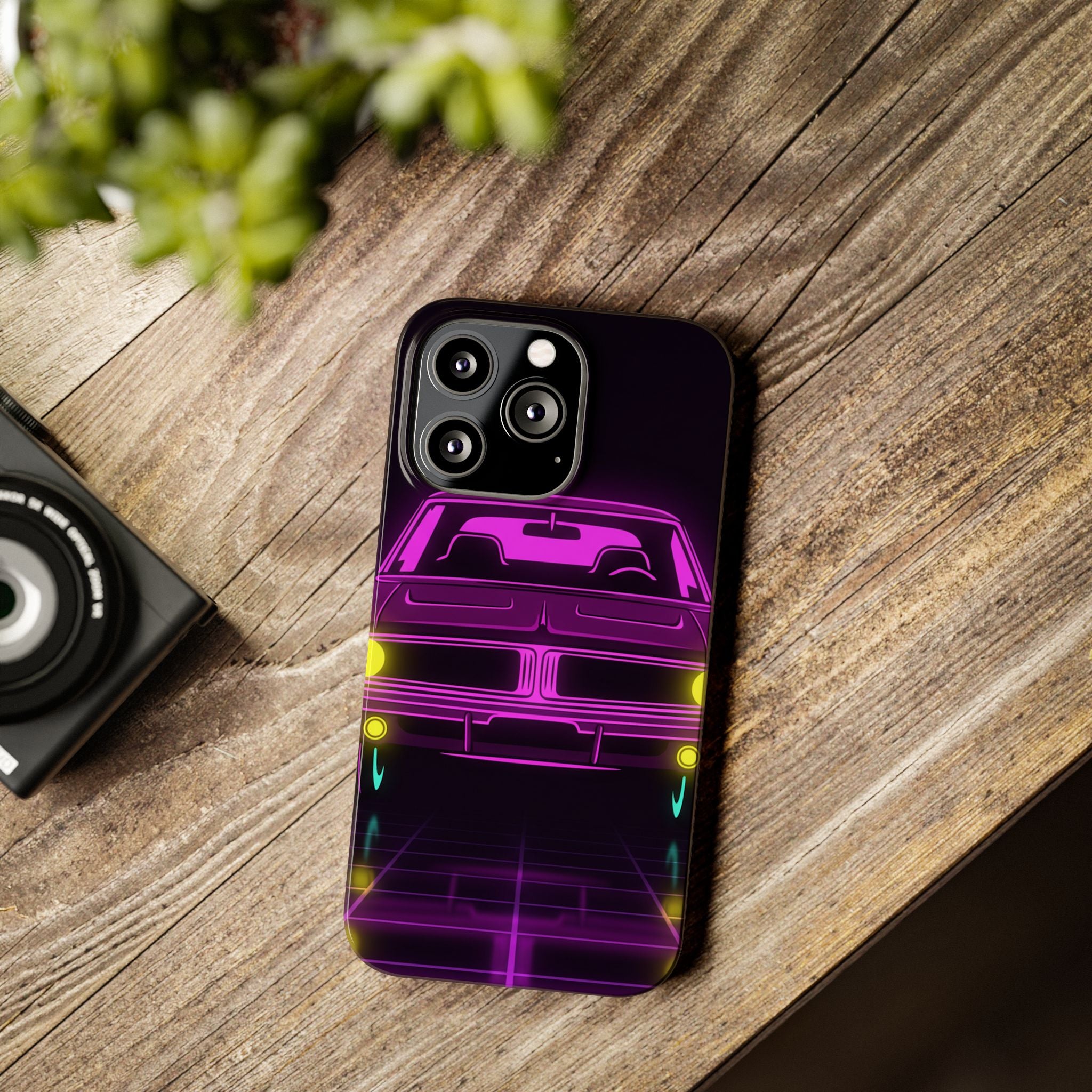 Dodge Charger R/T (1968-70) Resto-Mod Neon Synthwave Phone Case