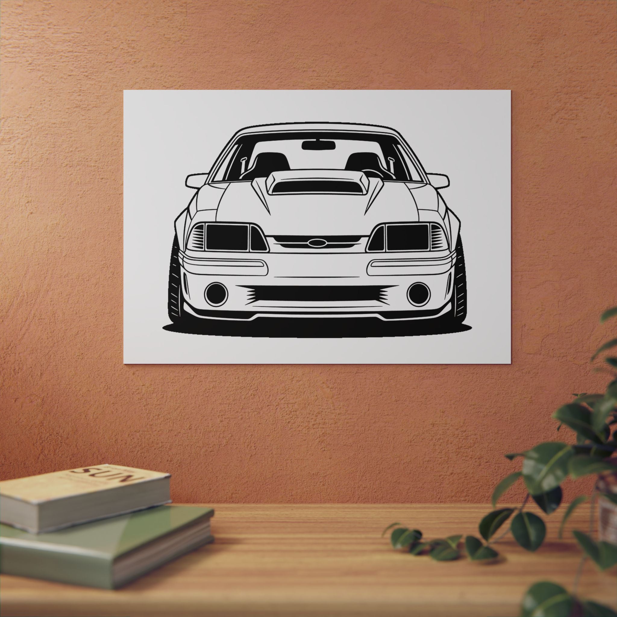 Ford Mustang Fox Body GT Metal Wall Sign