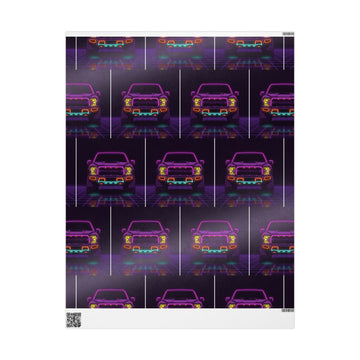 Ford F-150 Raptor Gen 2 Neon Synthwave Gift Wrapping Paper