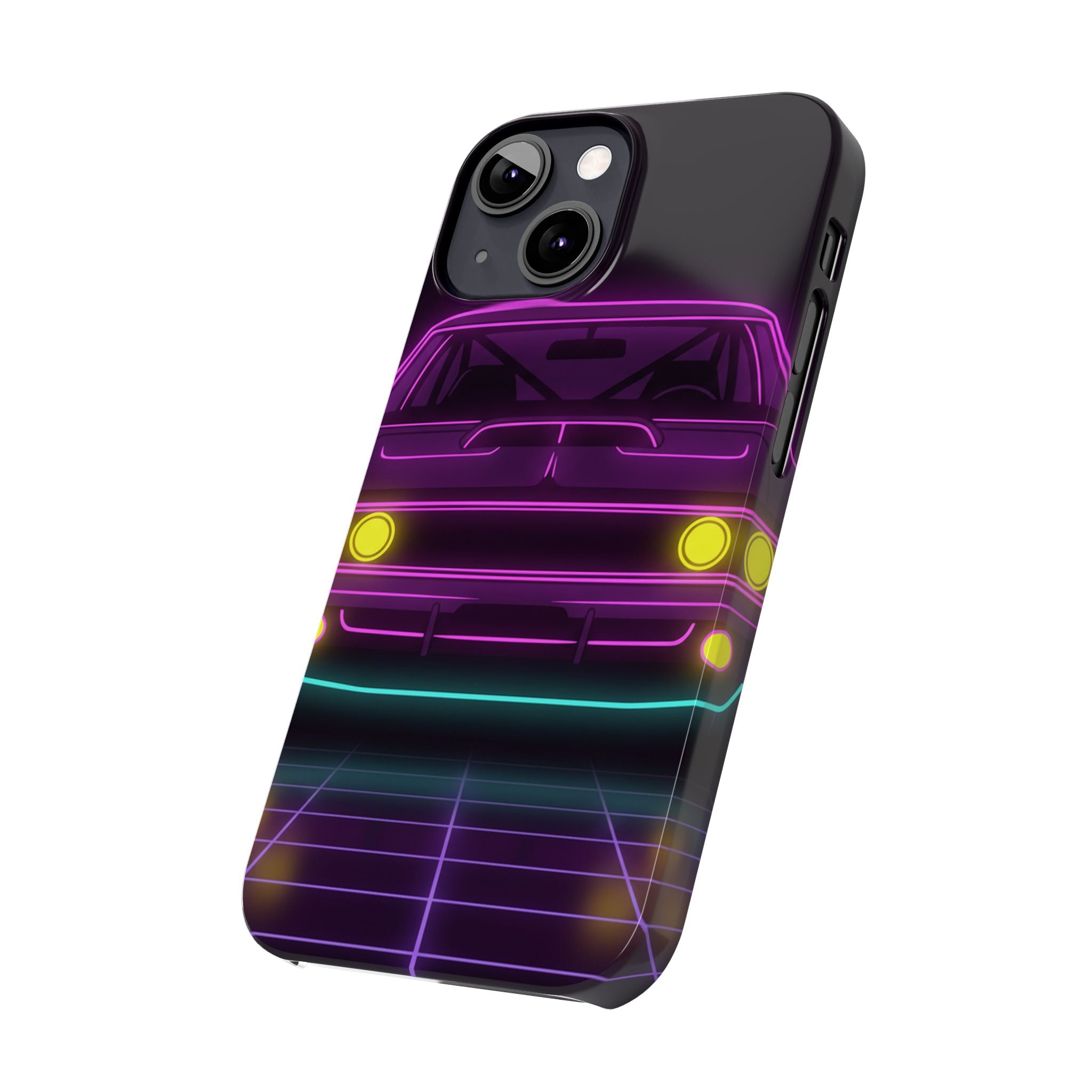 Dodge Charger R/T (1968-70) Neon Synthwave Phone Case