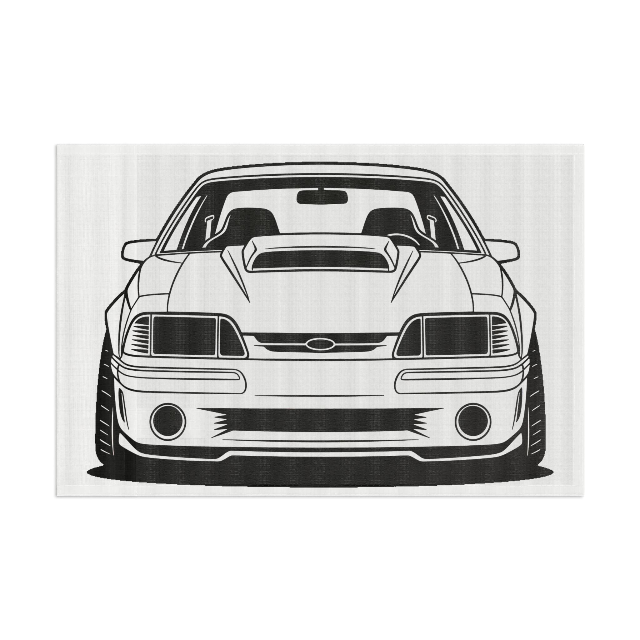 Ford Mustang Fox Body GT Garage Flag