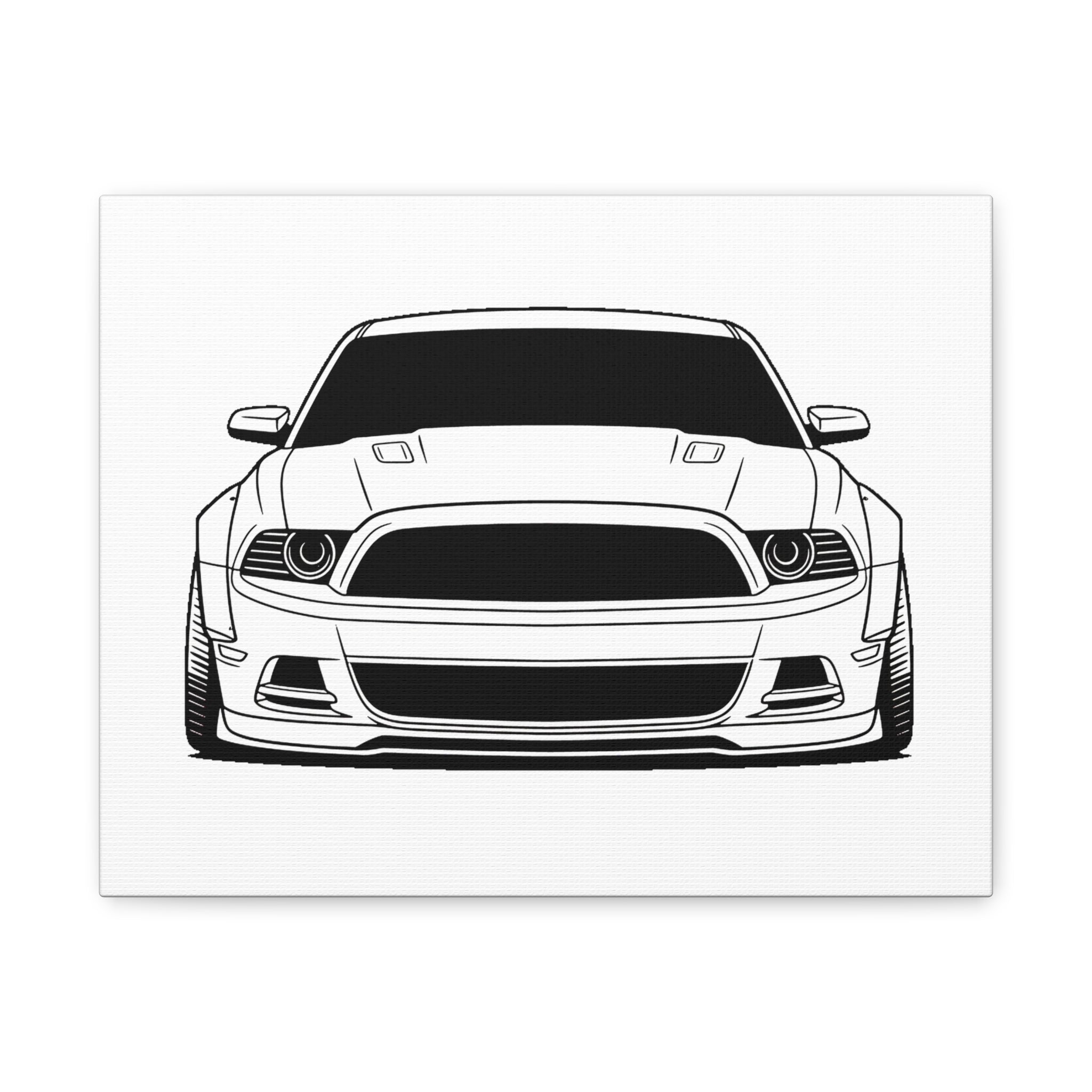 Ford Mustang GT (S197) Canvas Wall Art