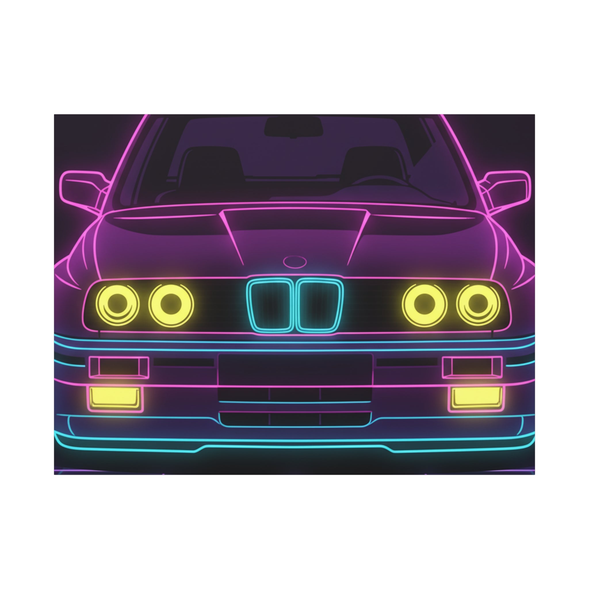 BMW E30 Canvas Wall Art