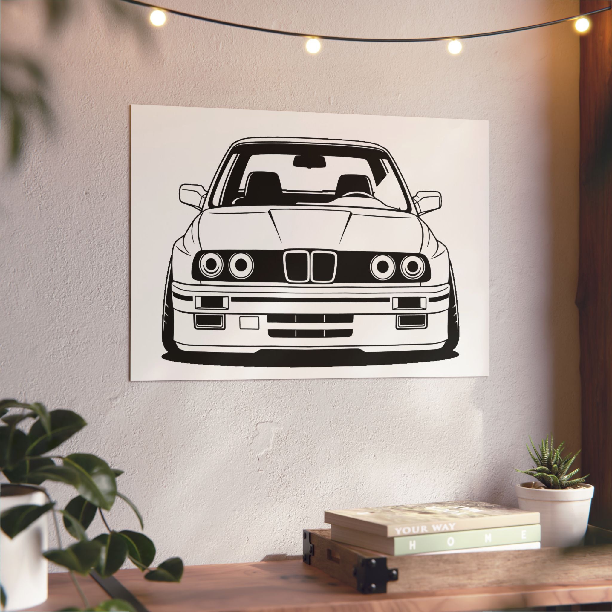 BMW E30 Metal Wall Sign