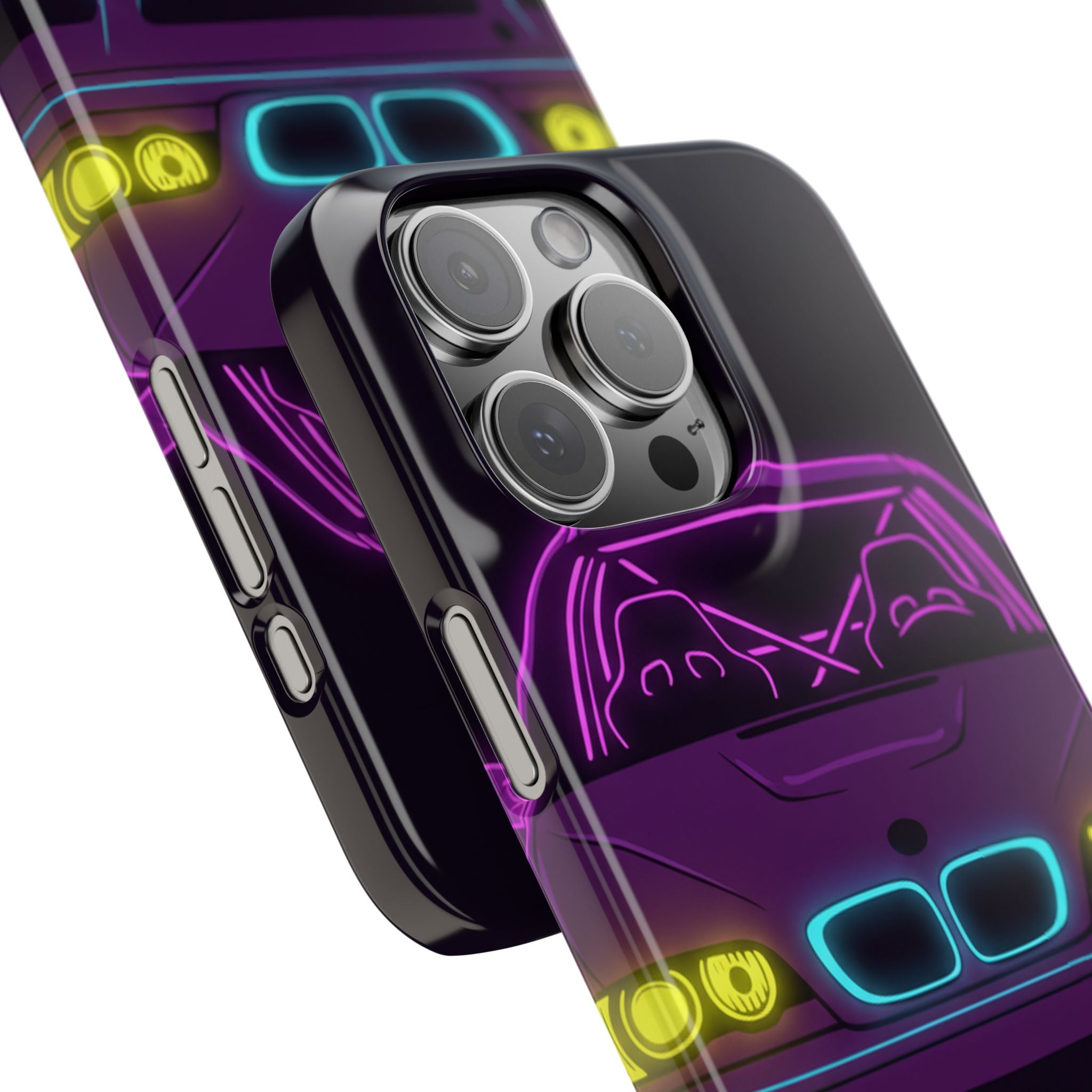 BMW E46 M3 (2000-06) Neon Synthwave Phone Case