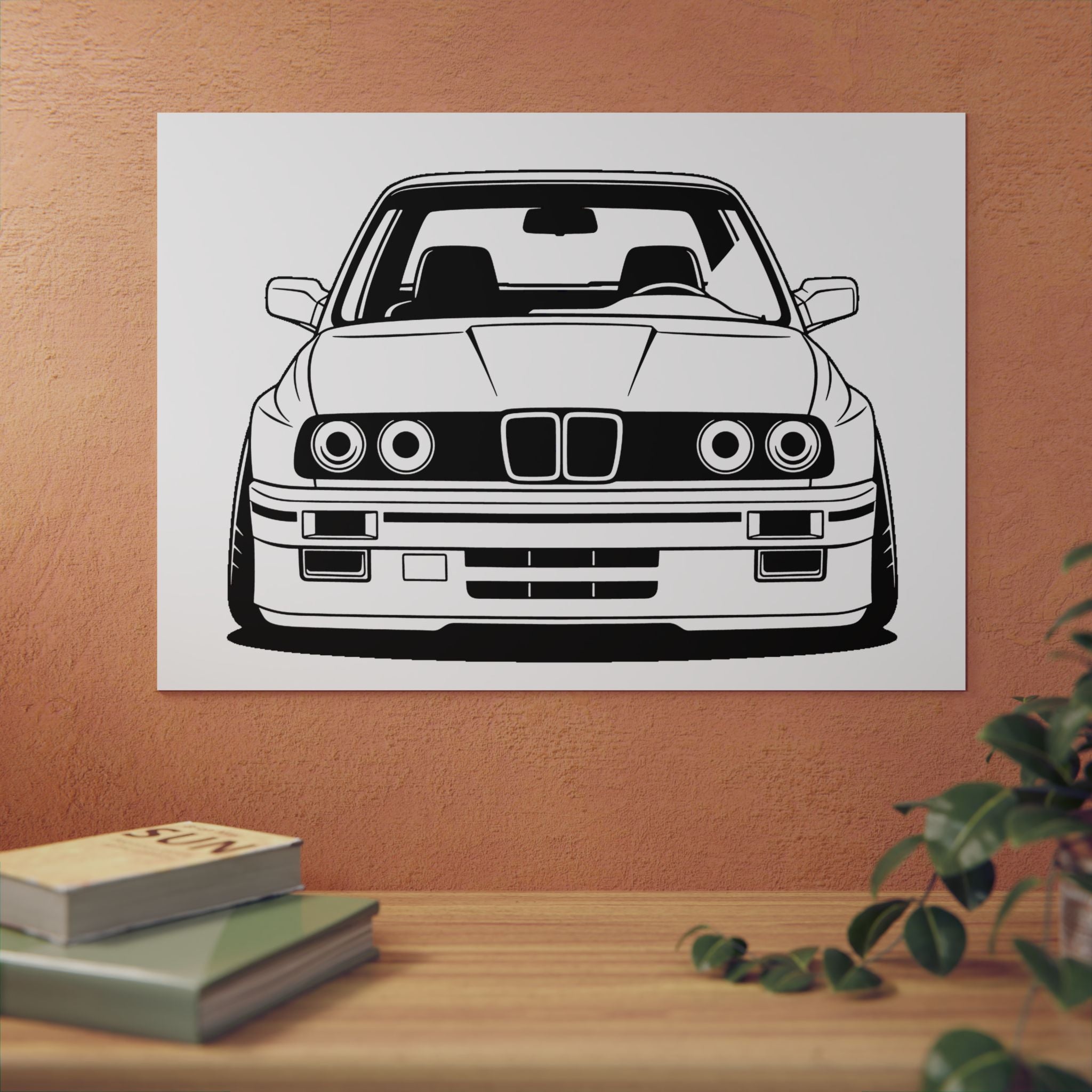 BMW E30 Metal Wall Sign