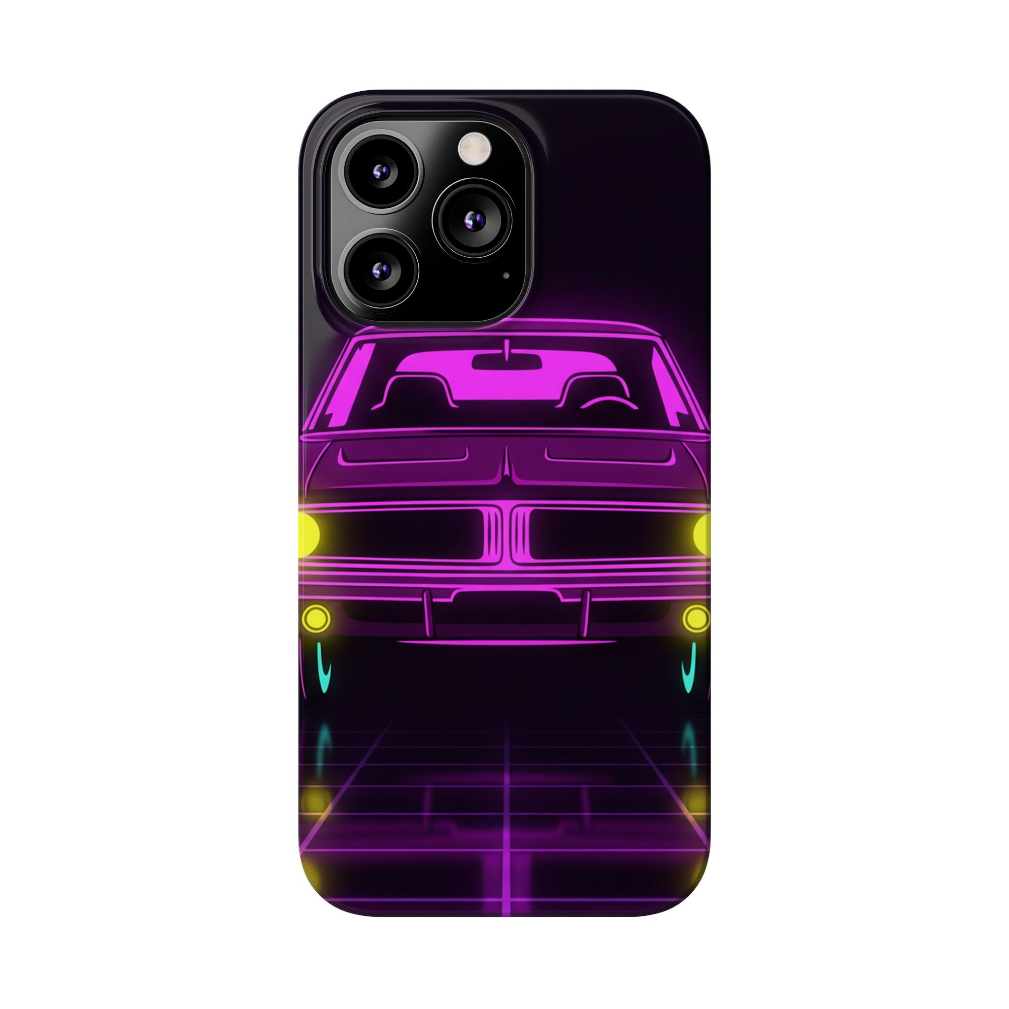 Dodge Charger R/T (1968-70) Resto-Mod Neon Synthwave Phone Case